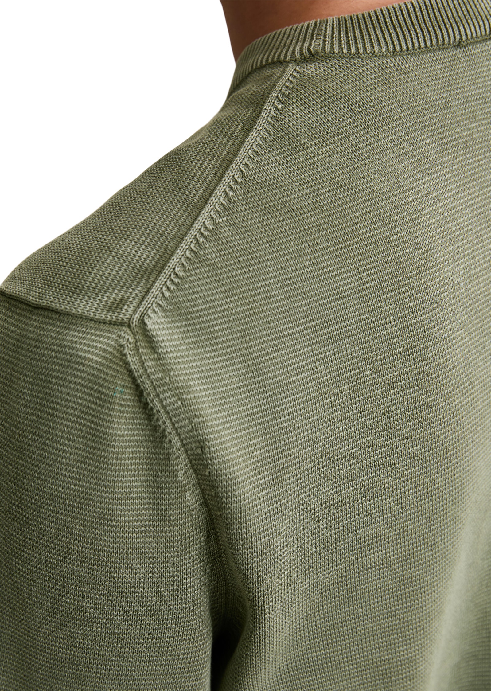 Marc O'Polo DENIM Rundhalspullover »aus reiner Bio-Baumwolle«