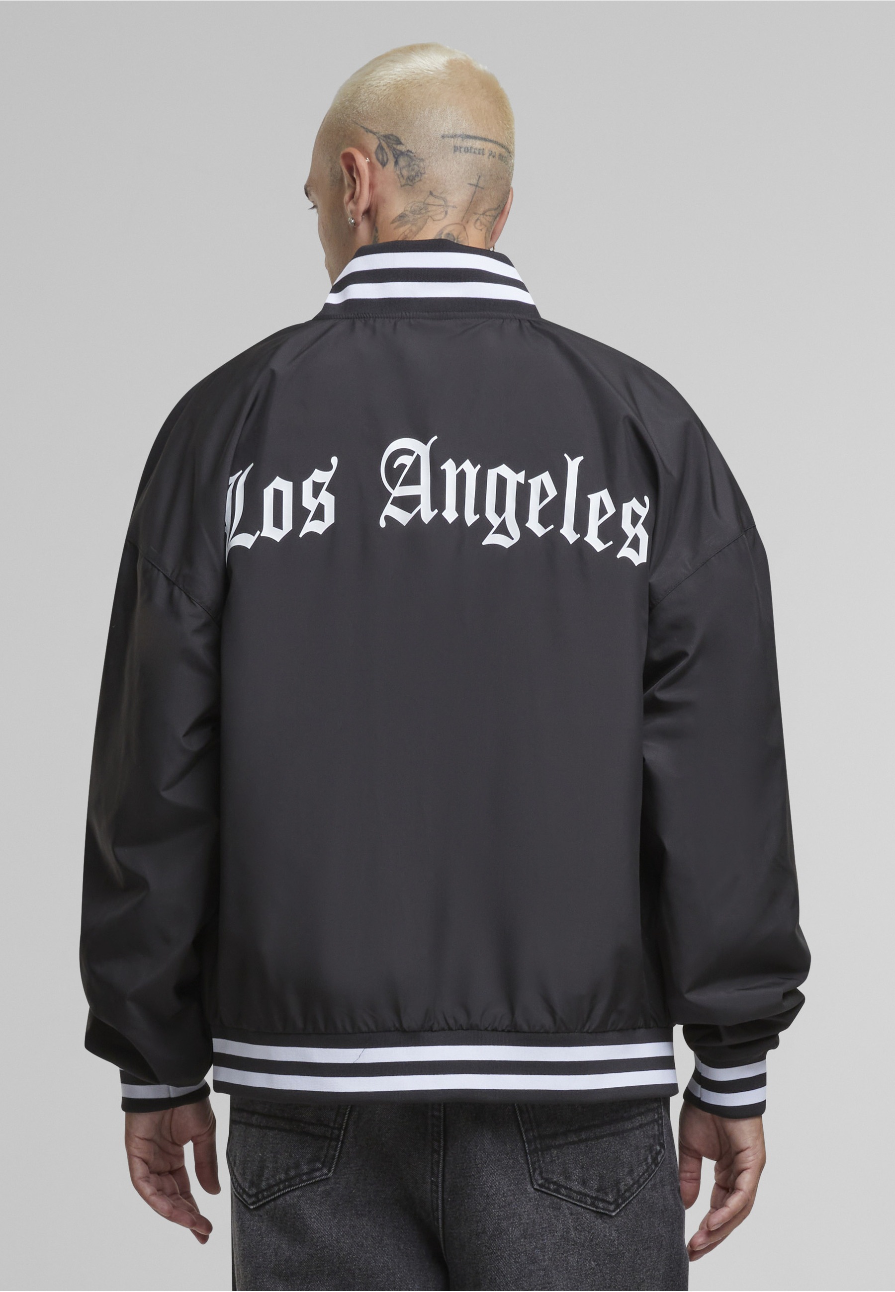 MisterTee Collegejacke »MisterTee Los Angeles Arc Light College Jacket« 1 Stk. tlg. ohne Kapuze