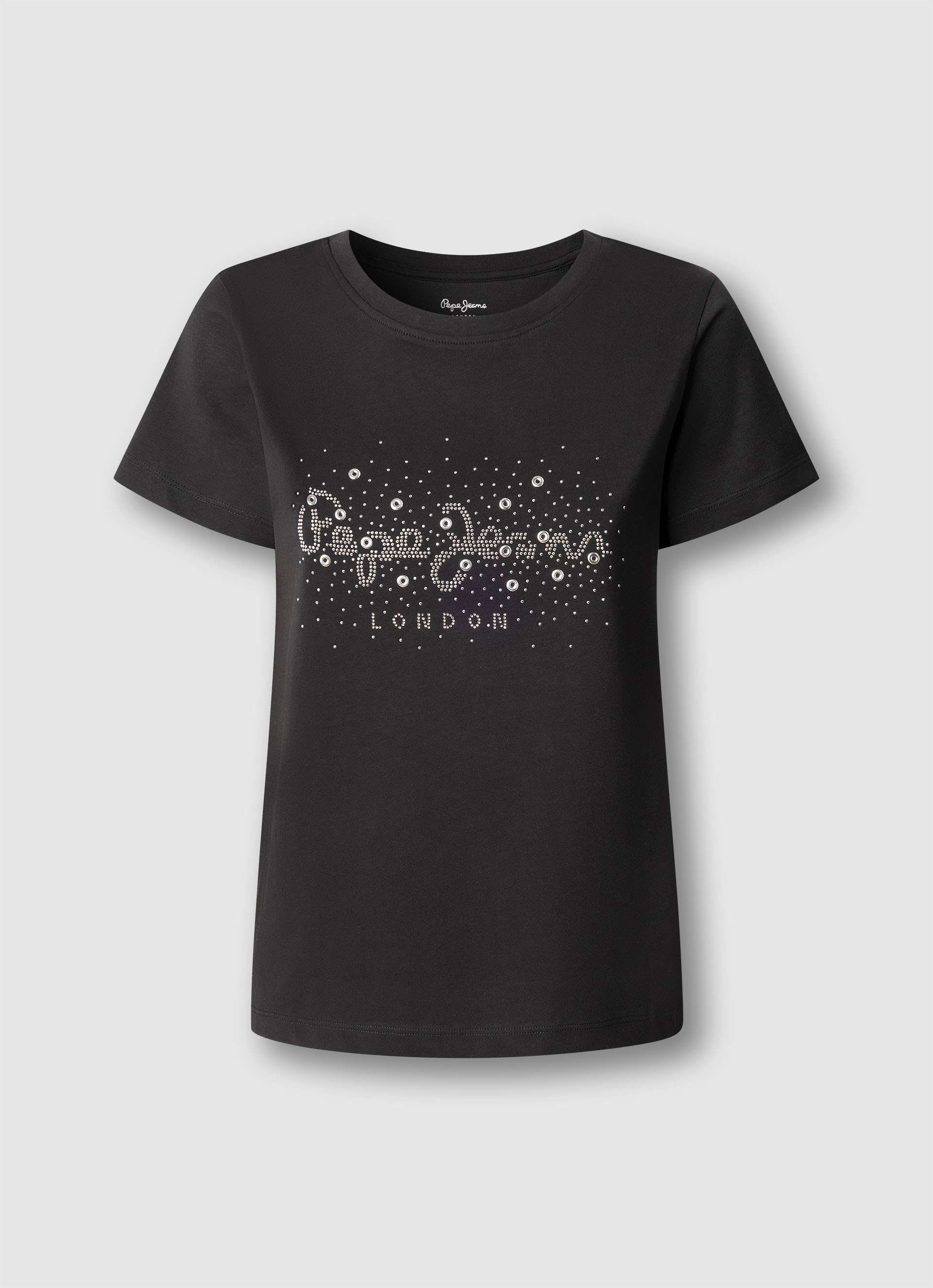 Pepe Jeans T-Shirt »BRADY« mit Rundhals, Nietenapplikation