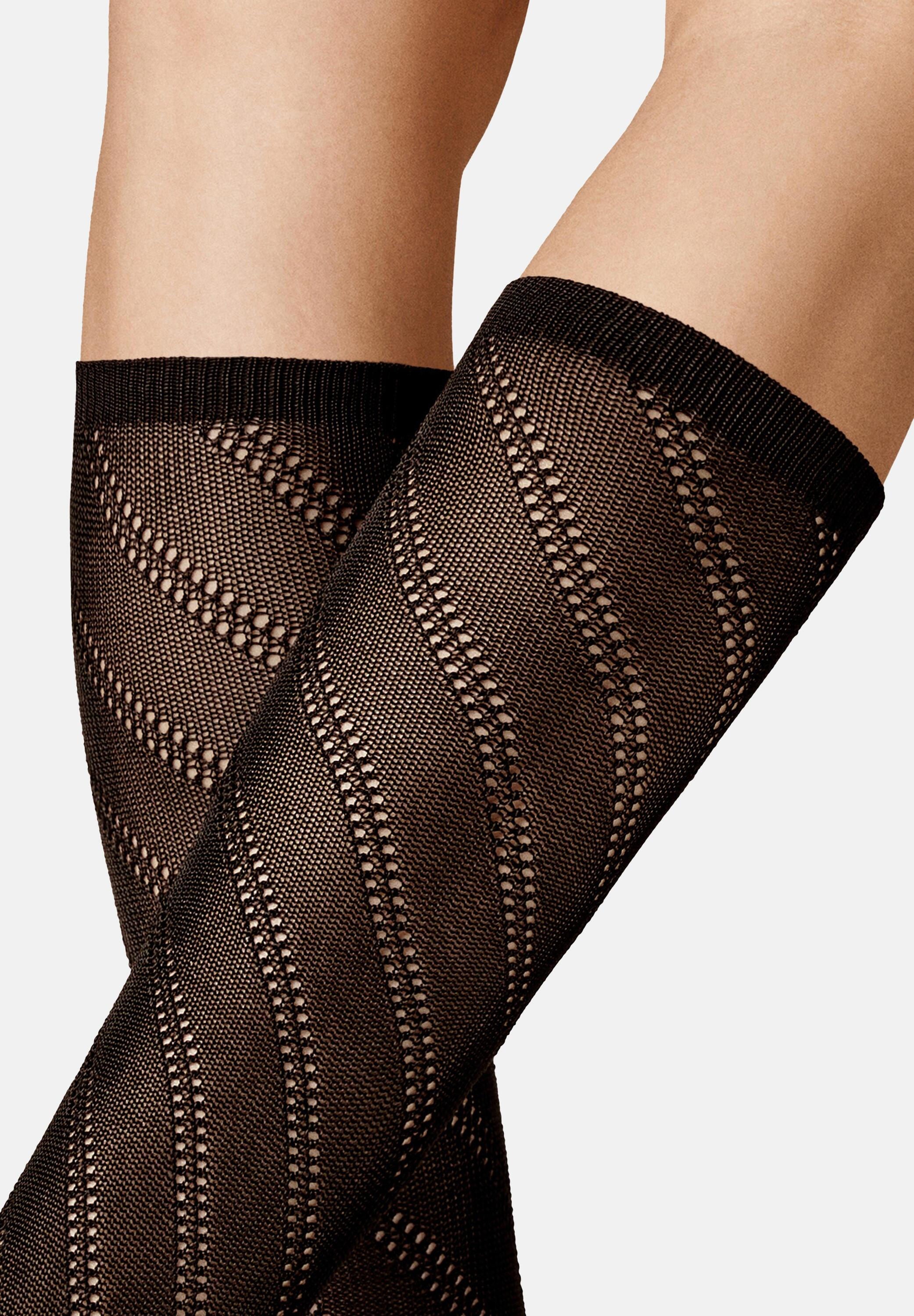 Thumbnail - KUNERT Kniestrümpfe "Kniestrumpf Diagonal Crochet"