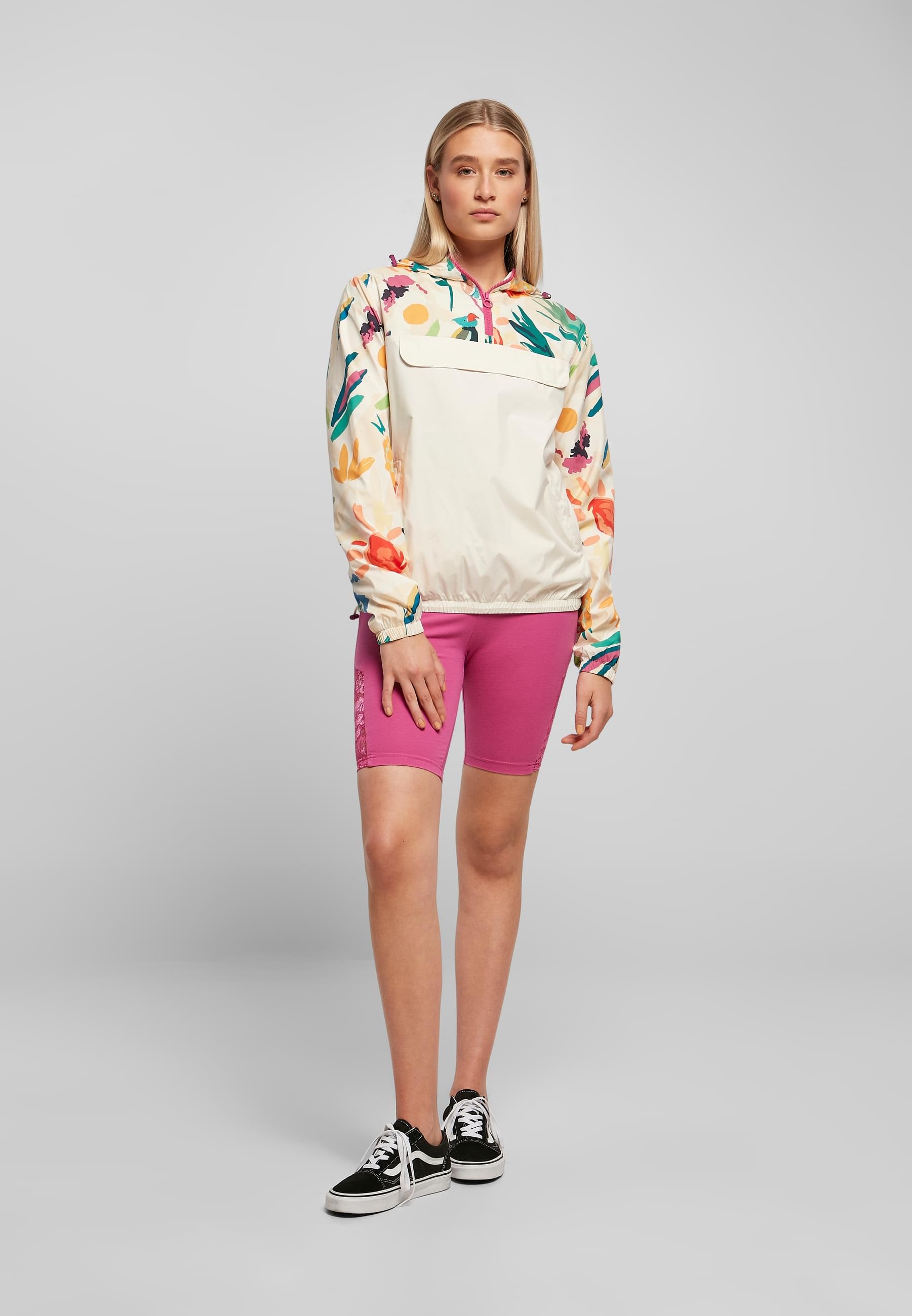 URBAN CLASSICS Allwetterjacke »Urban Classics Damen Ladies Mixed Pull Over Jacket«, (1 St.), mit Kapuze