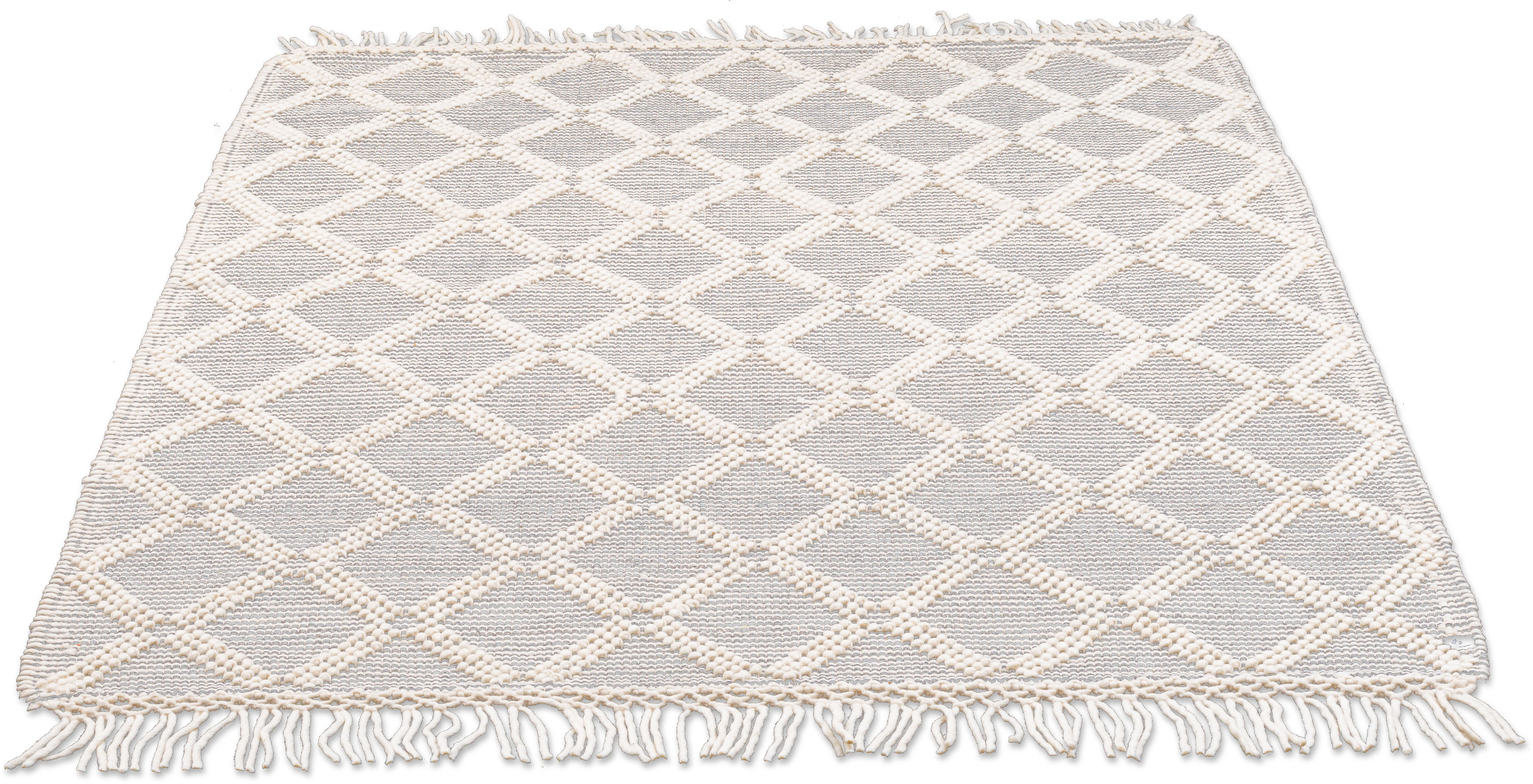 Teppich »Colored Macrame«, rechteckig, Handweb Teppich, reine Wolle, handgewebt, mit...