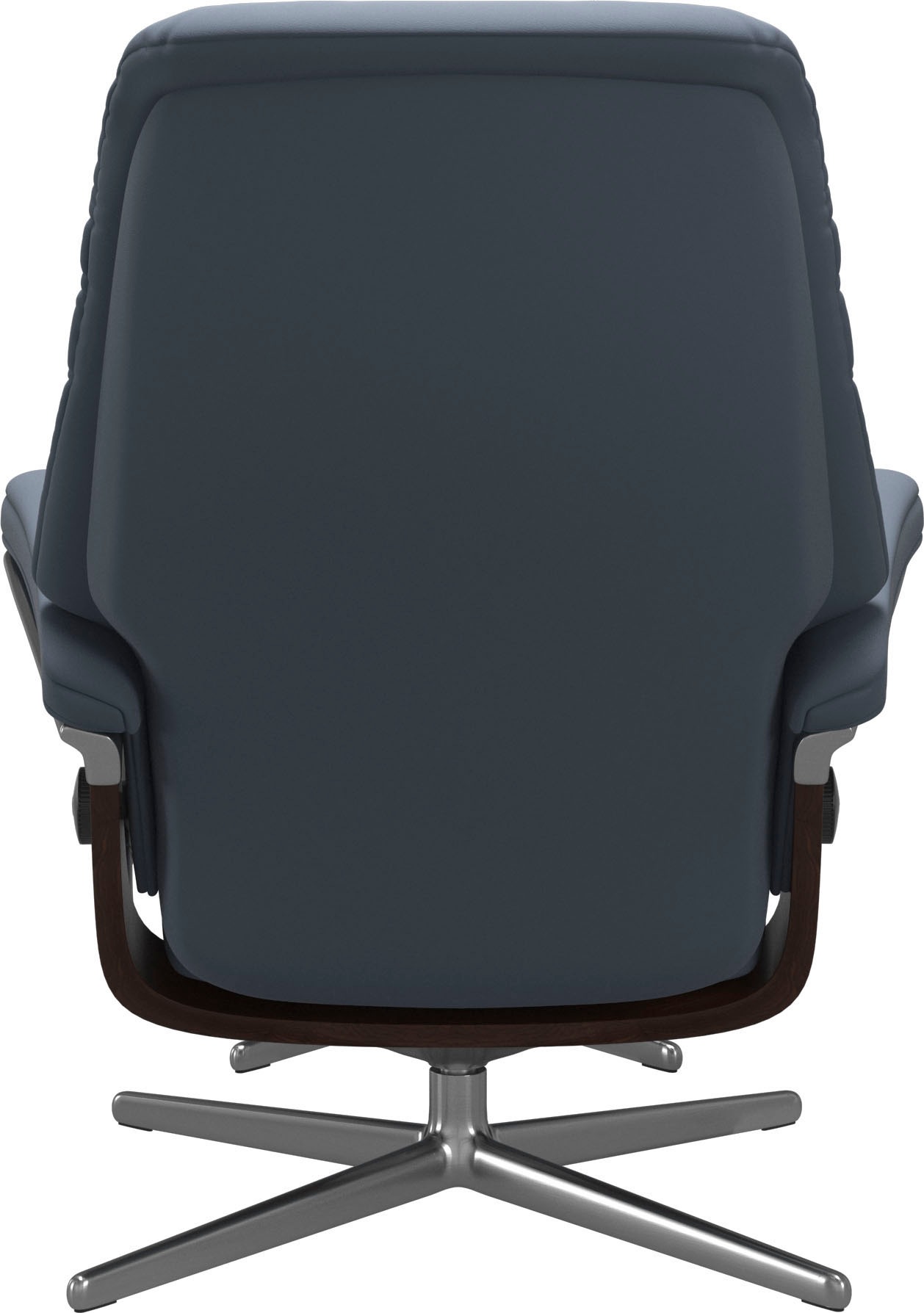 Stressless® Relaxsessel »Sunrise«, (Set, Relaxsessel mit Hocker), mit Hocker, mit Cross Base, Größe S, M & L, Holzakzent Braun