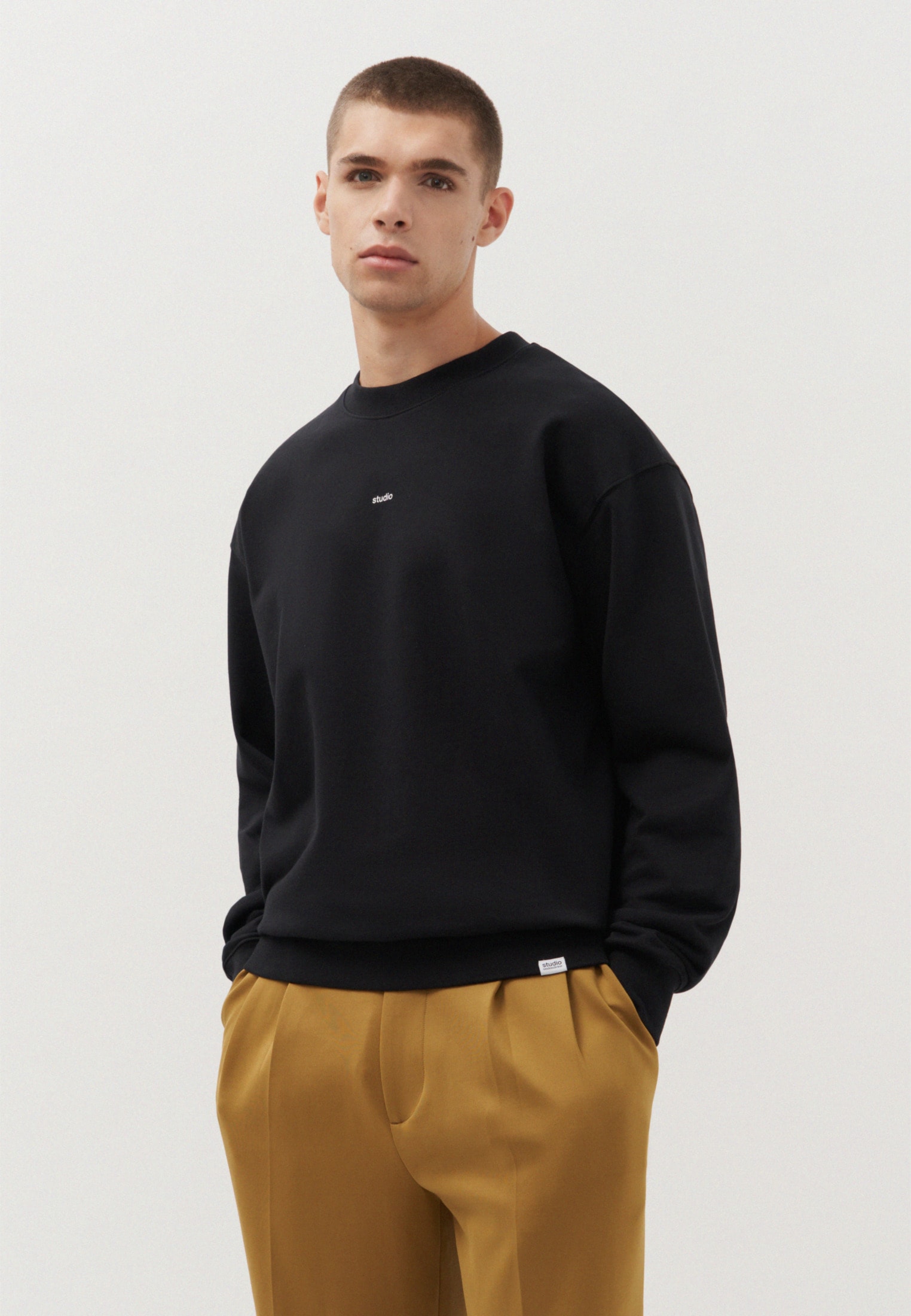 studio seidensticker Sweatshirt »Studio«, Langarm Rundhals Uni