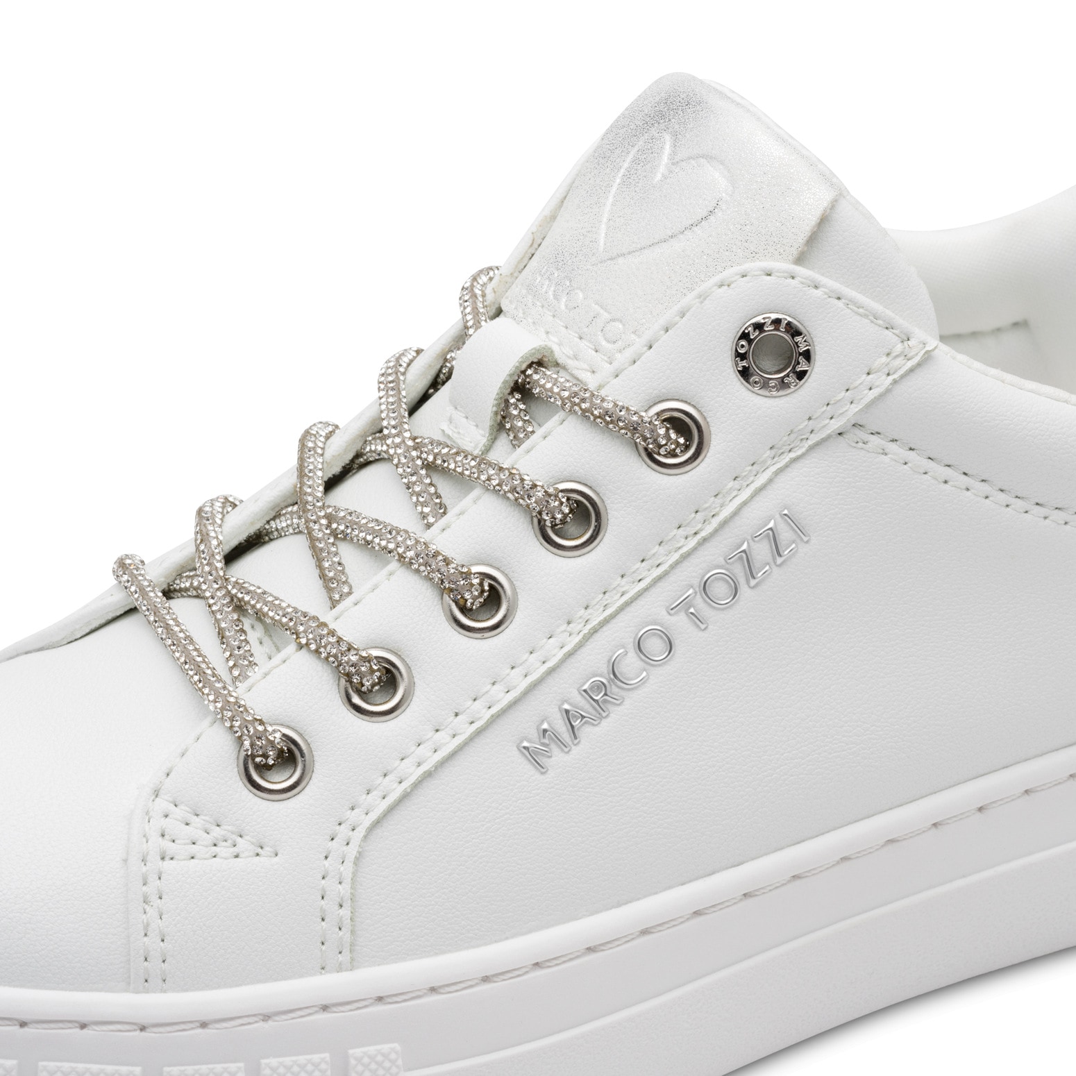 MARCO TOZZI Plateausneaker  , Freizeitschuh, Halbschuh, Schnürschuh mit gepolstertem Schaftrand