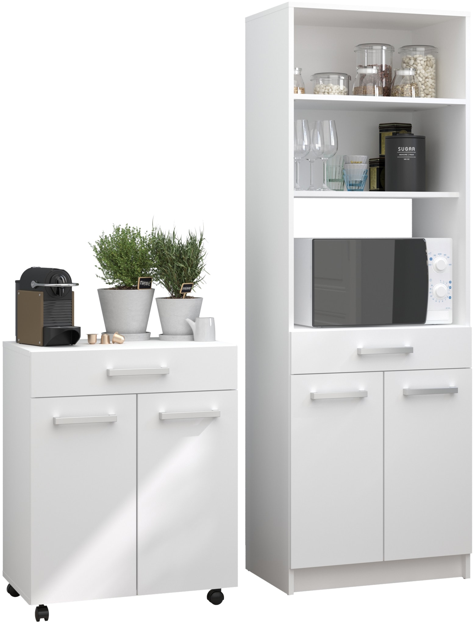 Parisot Schrank-Set »Uno 1«, (2 St.), melaminbeschichtet, praktisch und schön, viel Stauraum