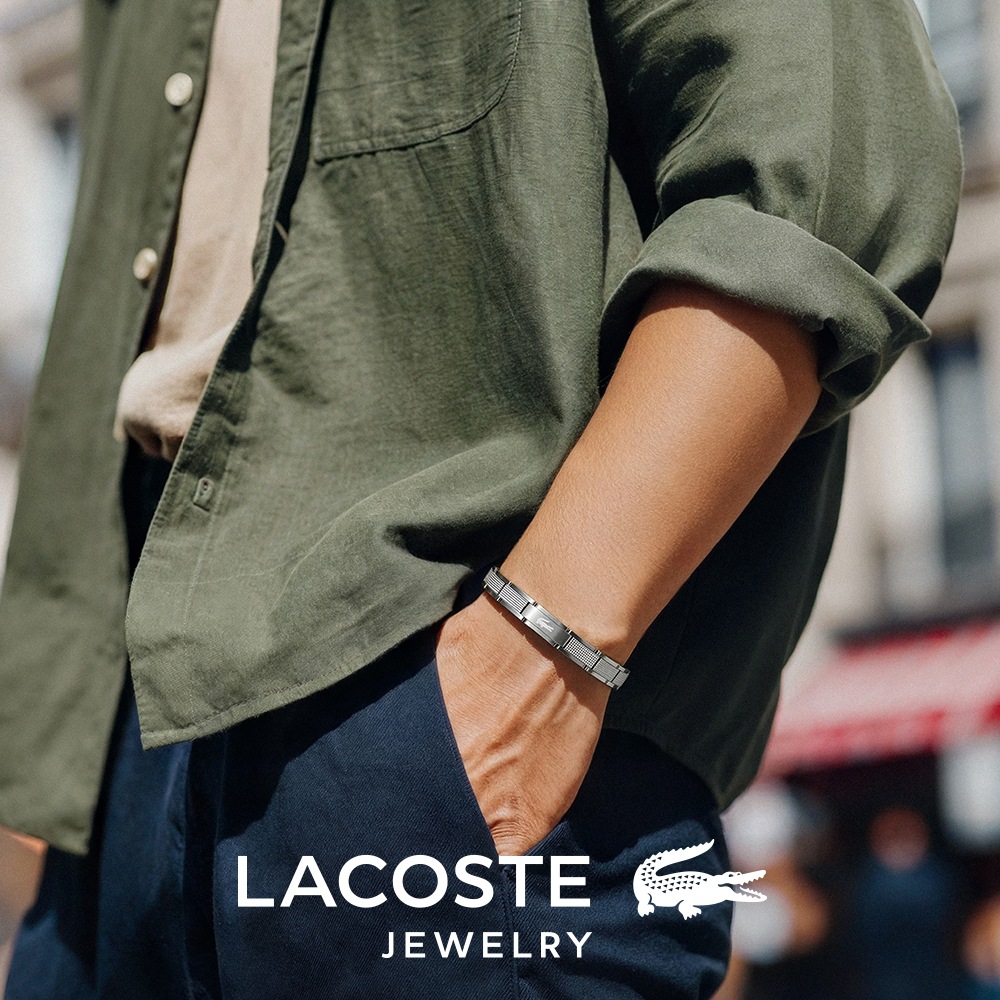 Lacoste Armband »Schmuck Edelstahl Armschmuck Gliederarmband STENCIL«