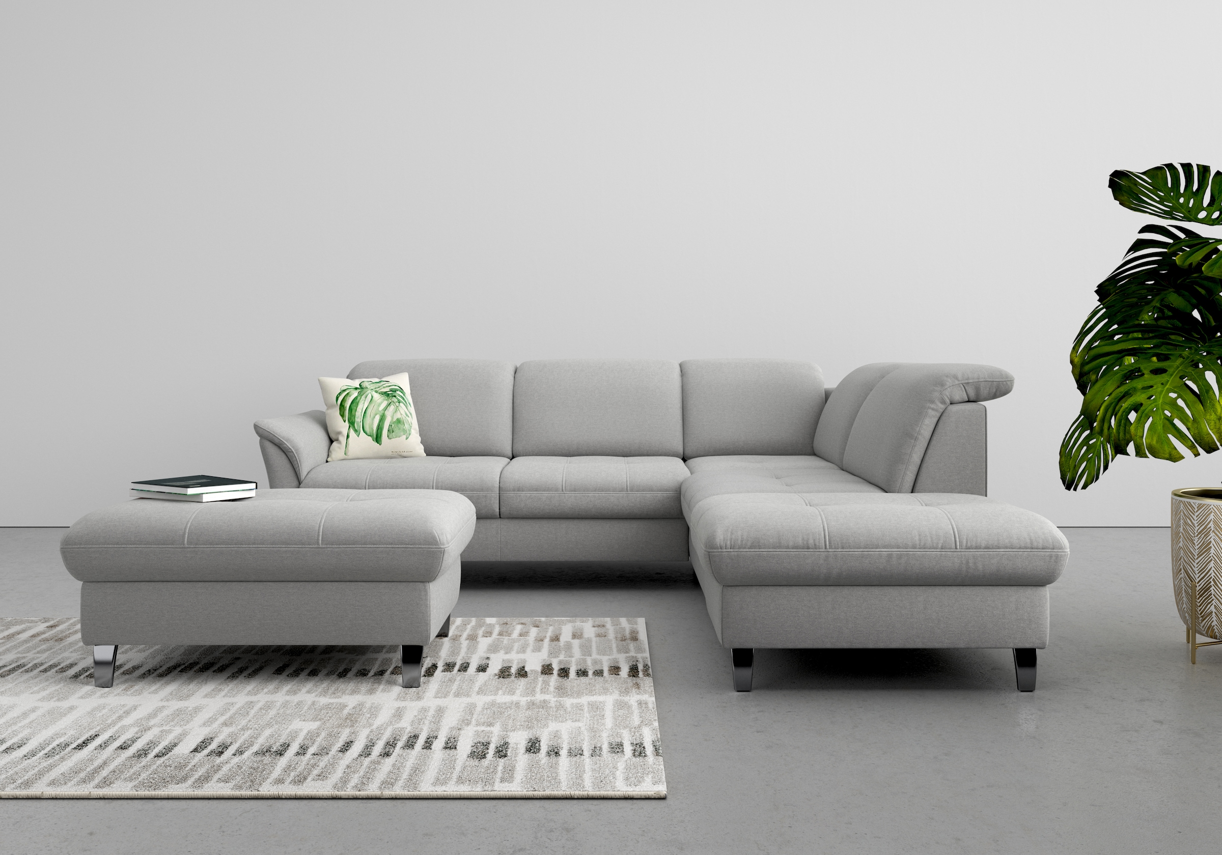 SIT & MORE Maggiore Ecksofa Grau 10