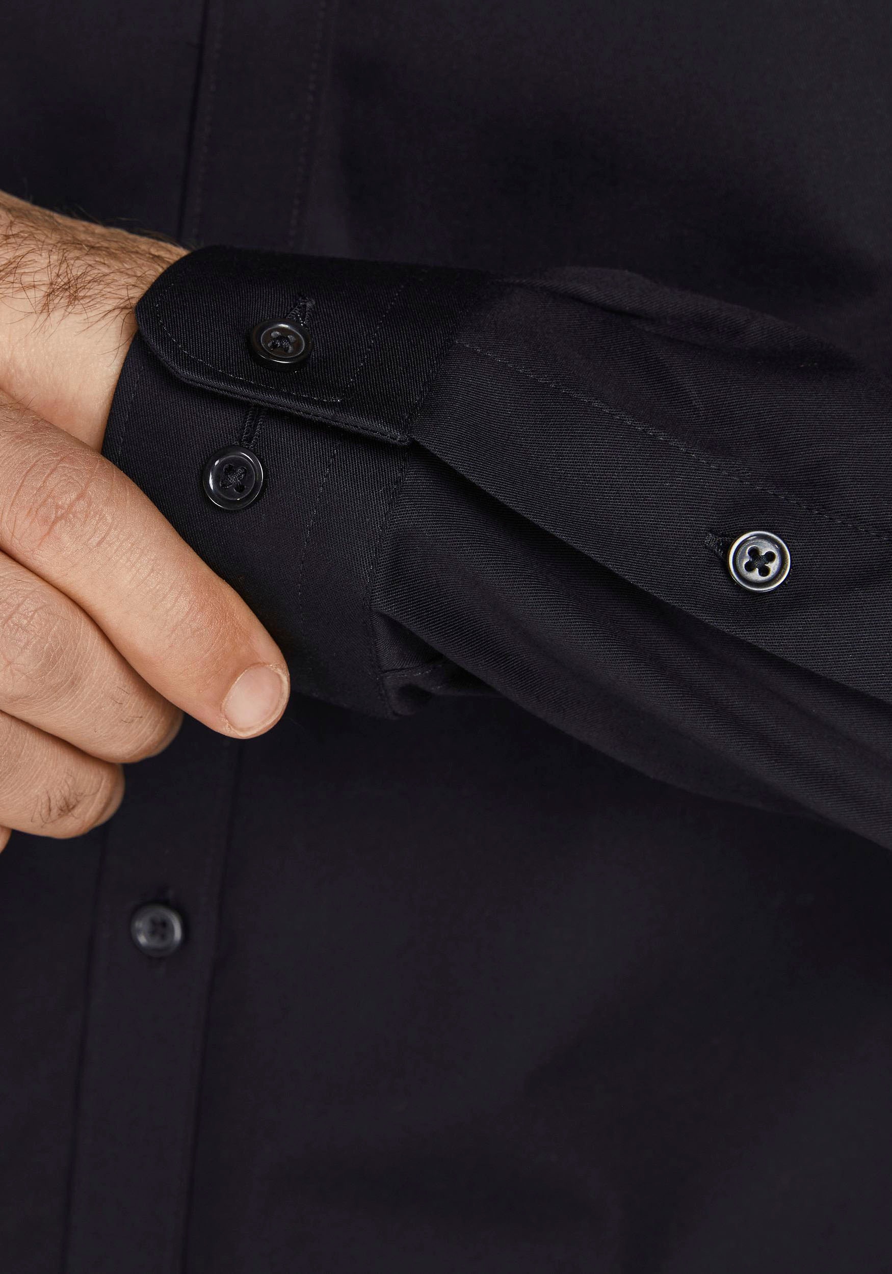 Jack & Jones PlusSize Langarmhemd »JPRBLACARDIFF SHIRT«