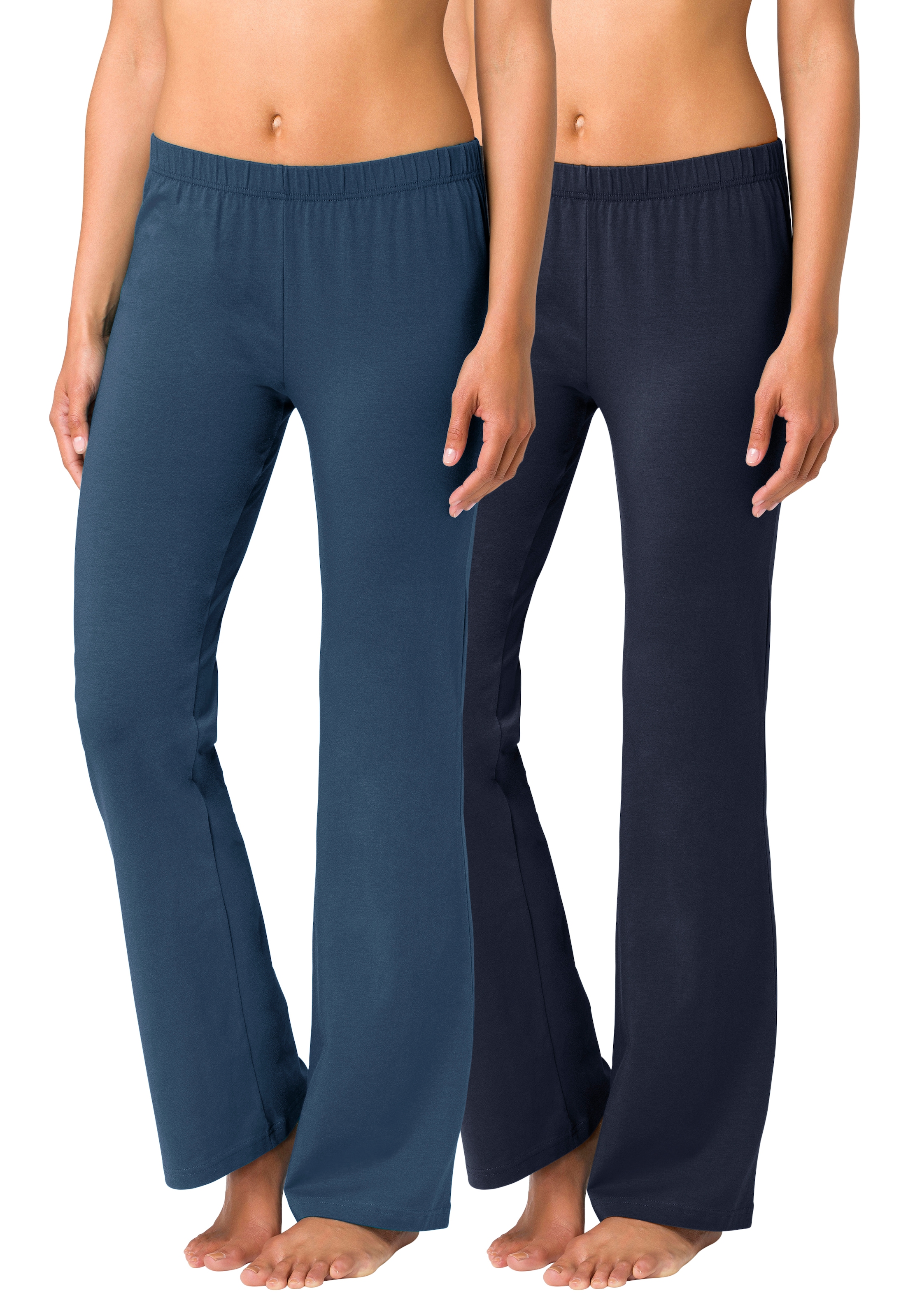 Vivance active Jazzpants, (2er-Pack), mit leicht ausgestelltem Bein, Loungewear