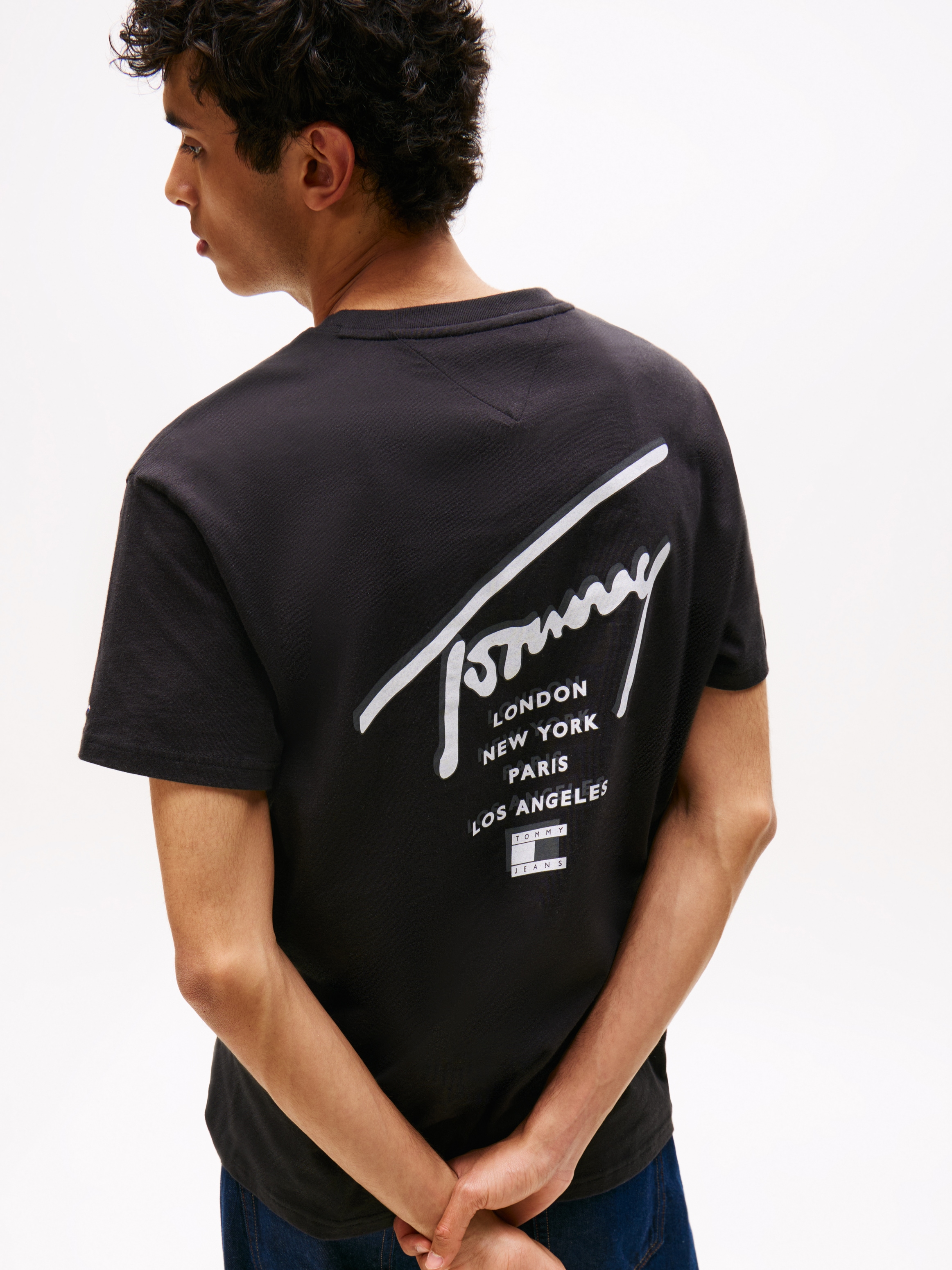 Tommy Jeans T-Shirt "TJM SIGN CITY TEE EXT", Rundhals, regular fit, großer günstig online kaufen