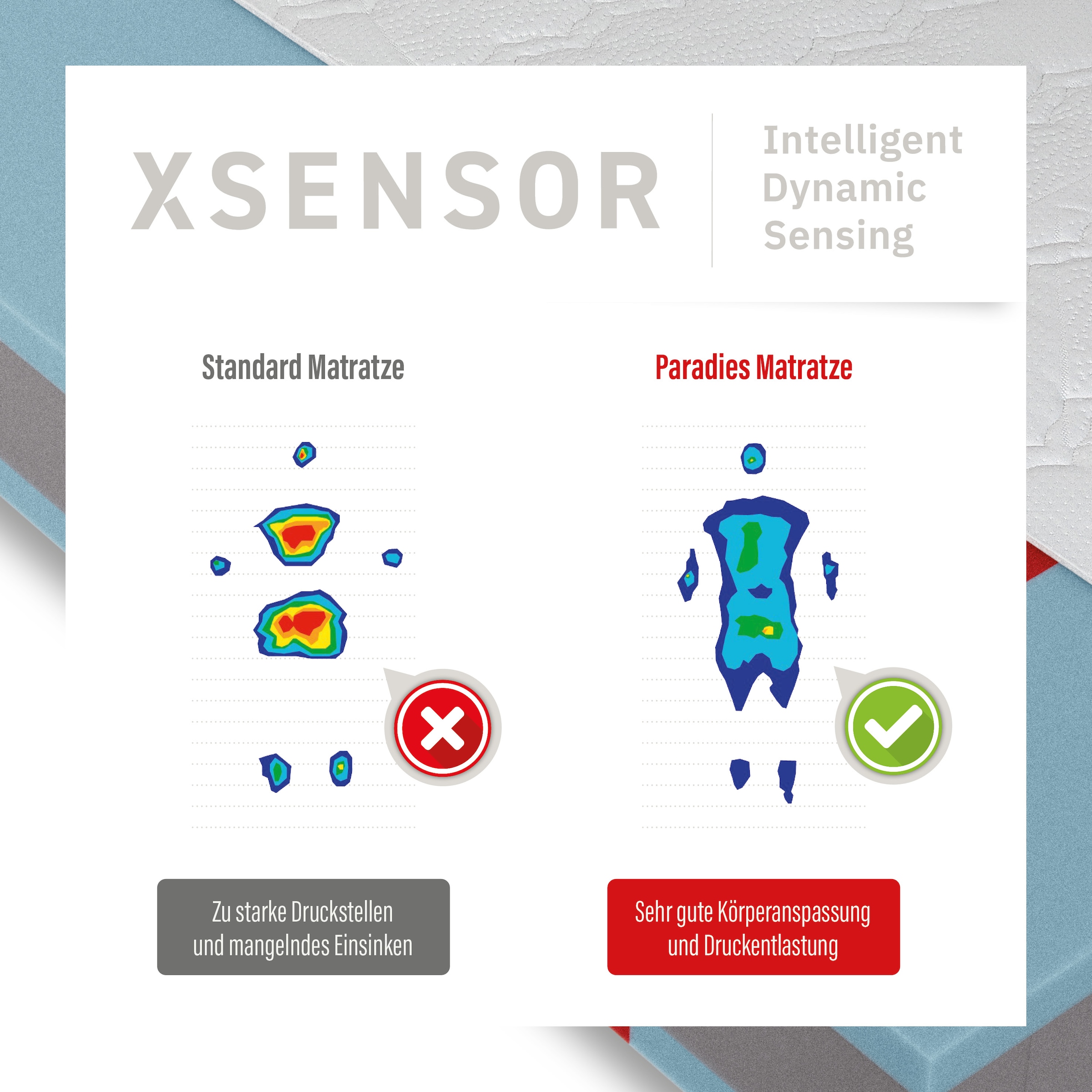 Paradies Taschenfederkernmatratze »Paradies Prolife Strong XXL Version des Testsiegers*« 22 cm hoch Raumgewicht: 35 kg/m³ 1 Stk. tlg. Kaltschaumversion Note GUT (2,2), getestet in 90x200 cm, Härtegrad 3