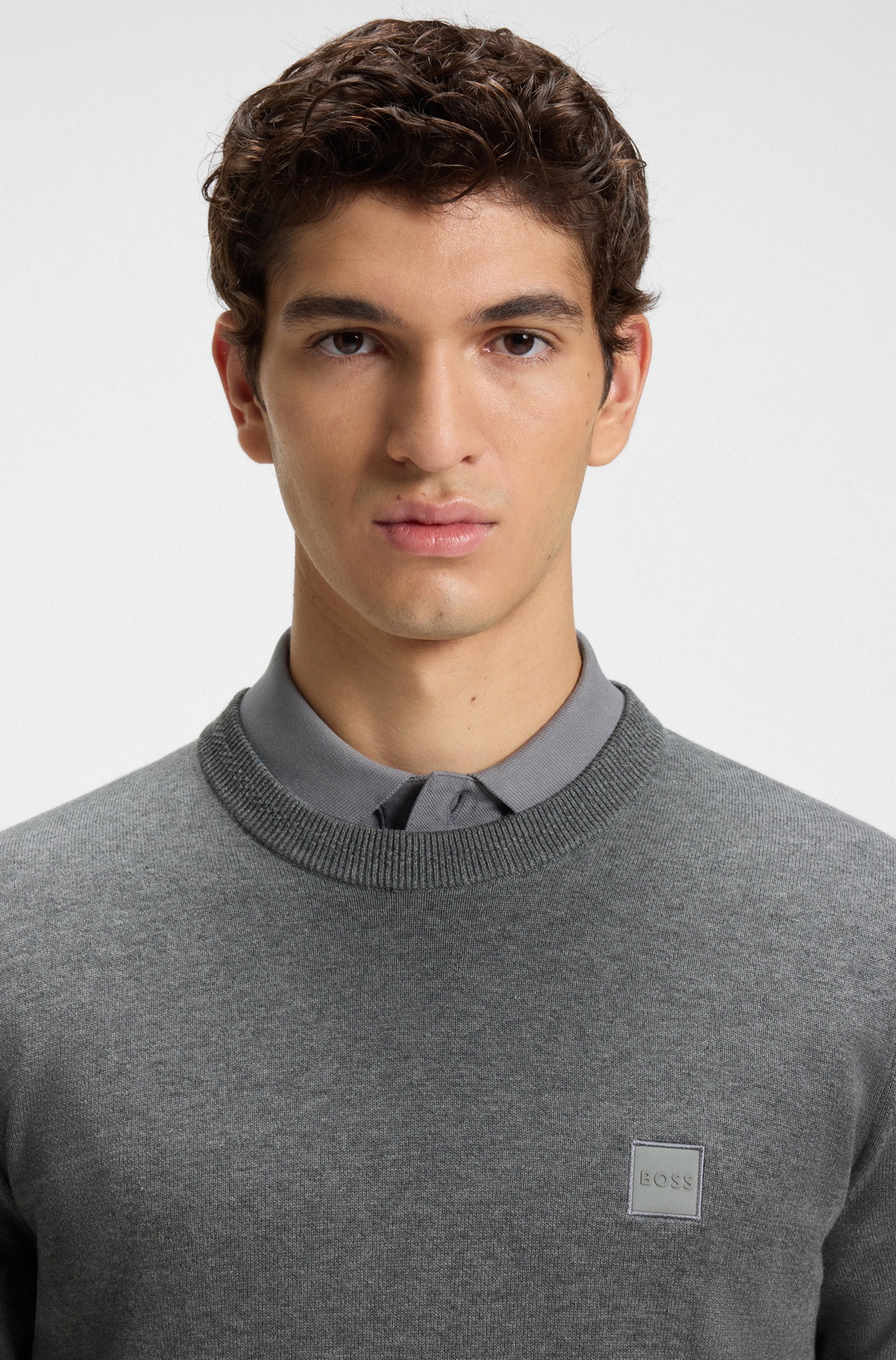 BOSS ORANGE Strickpullover "Kanovano" mit Rundhalsausschnitt günstig online kaufen