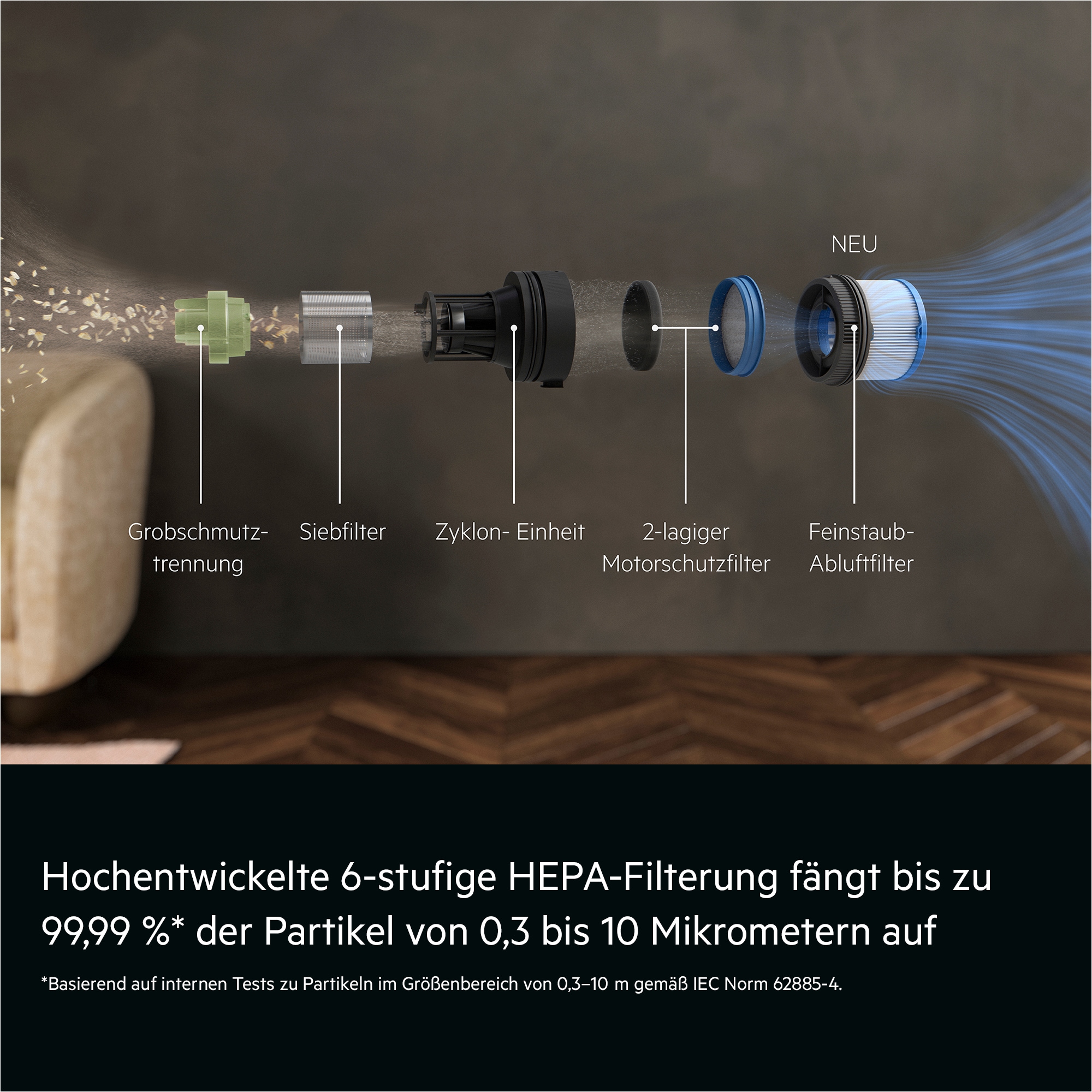 AEG Akku-Hand-und Stielstaubsauger »AP72UB21ES« Leistungsstark-HEPA-Filter; hygienischer All-in-One Station