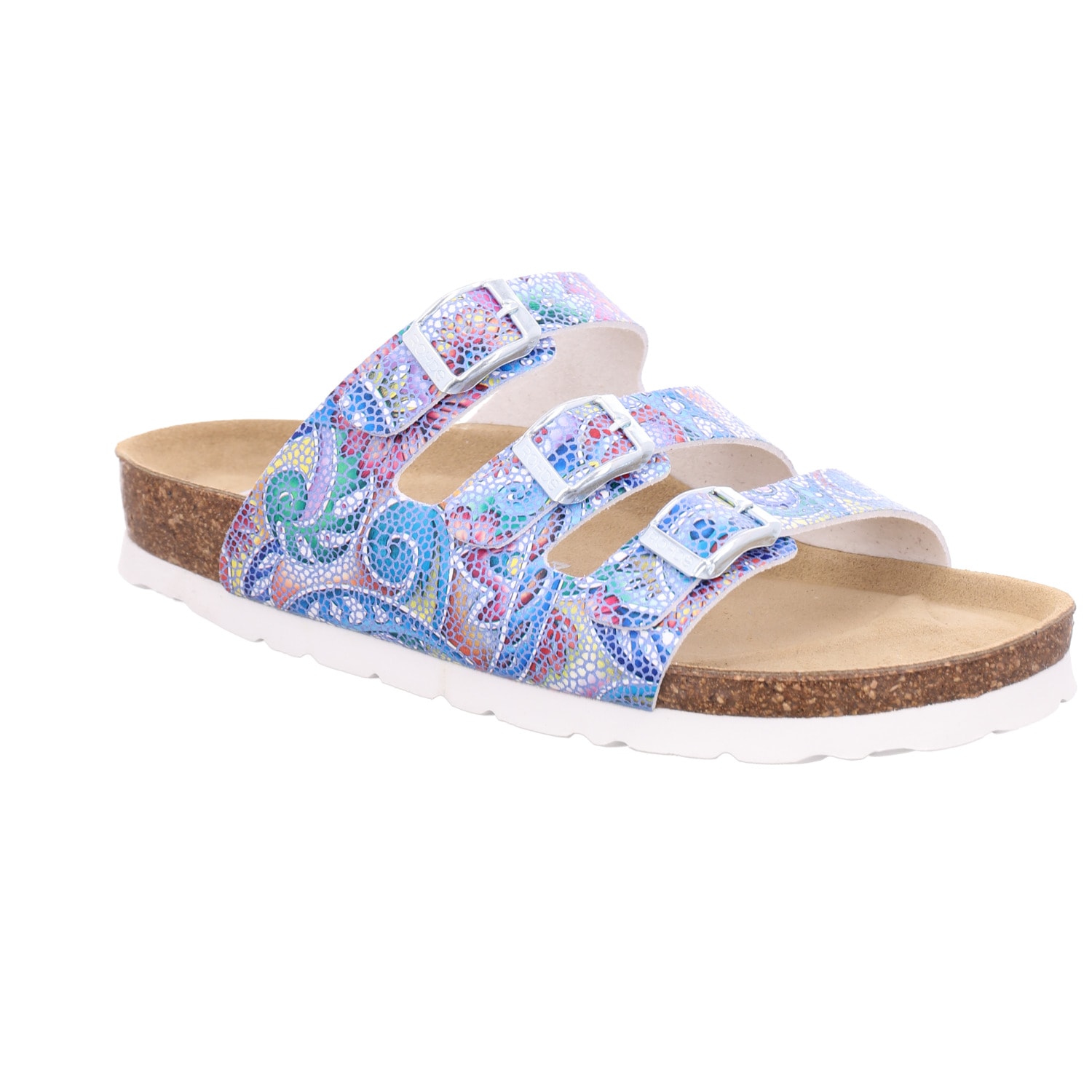 Rohde Pantolette "Alba" Sommerschuh, Hausschuh mit drei verstellbaren Schnallen