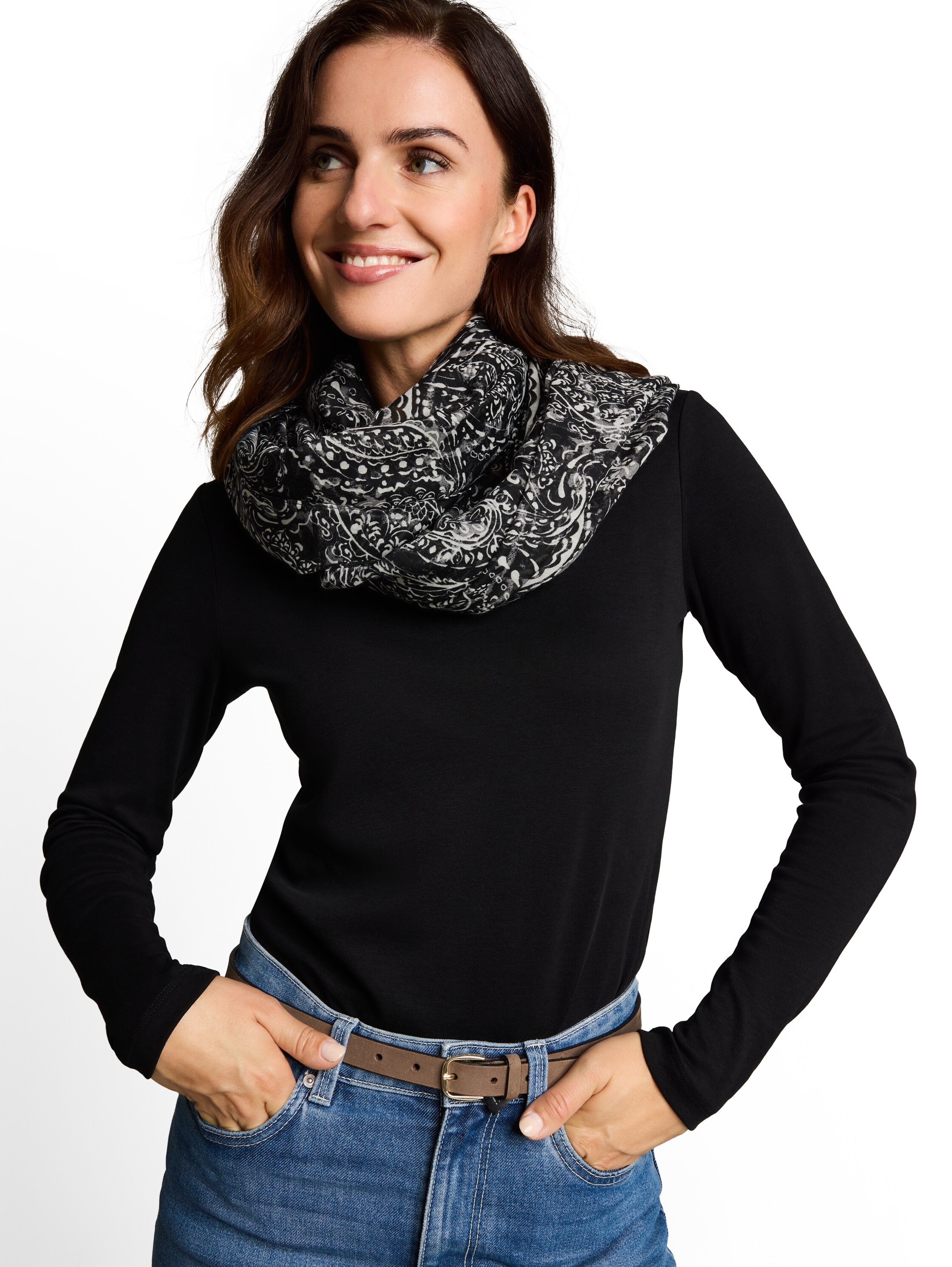 TOM TAILOR Loop 1 Stk. mit Animal-Print