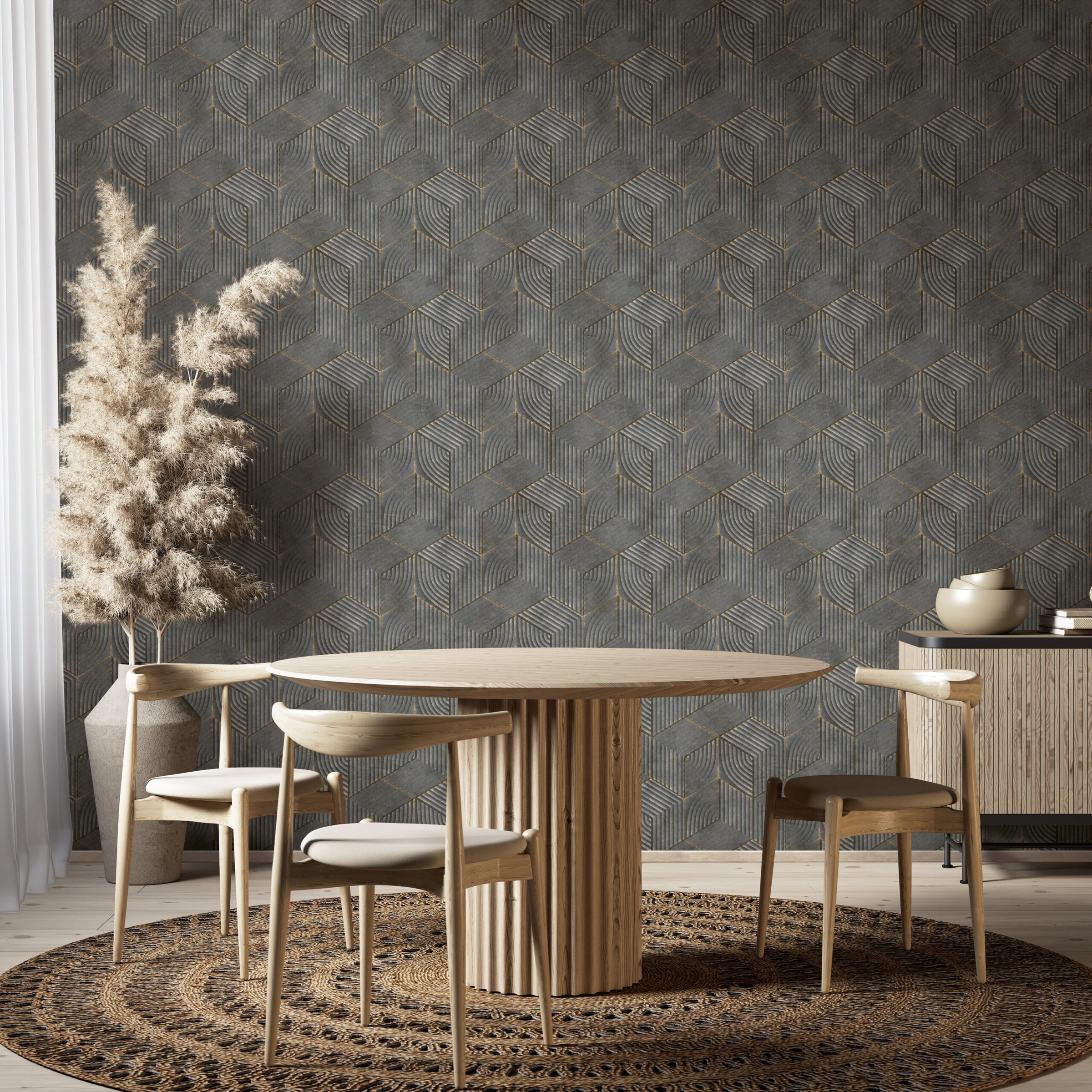 Marburg Vliestapete »Dimensional Delight« 3D-Optik moderne Tapete für Wohnzimmer Schlafzimmer Küche