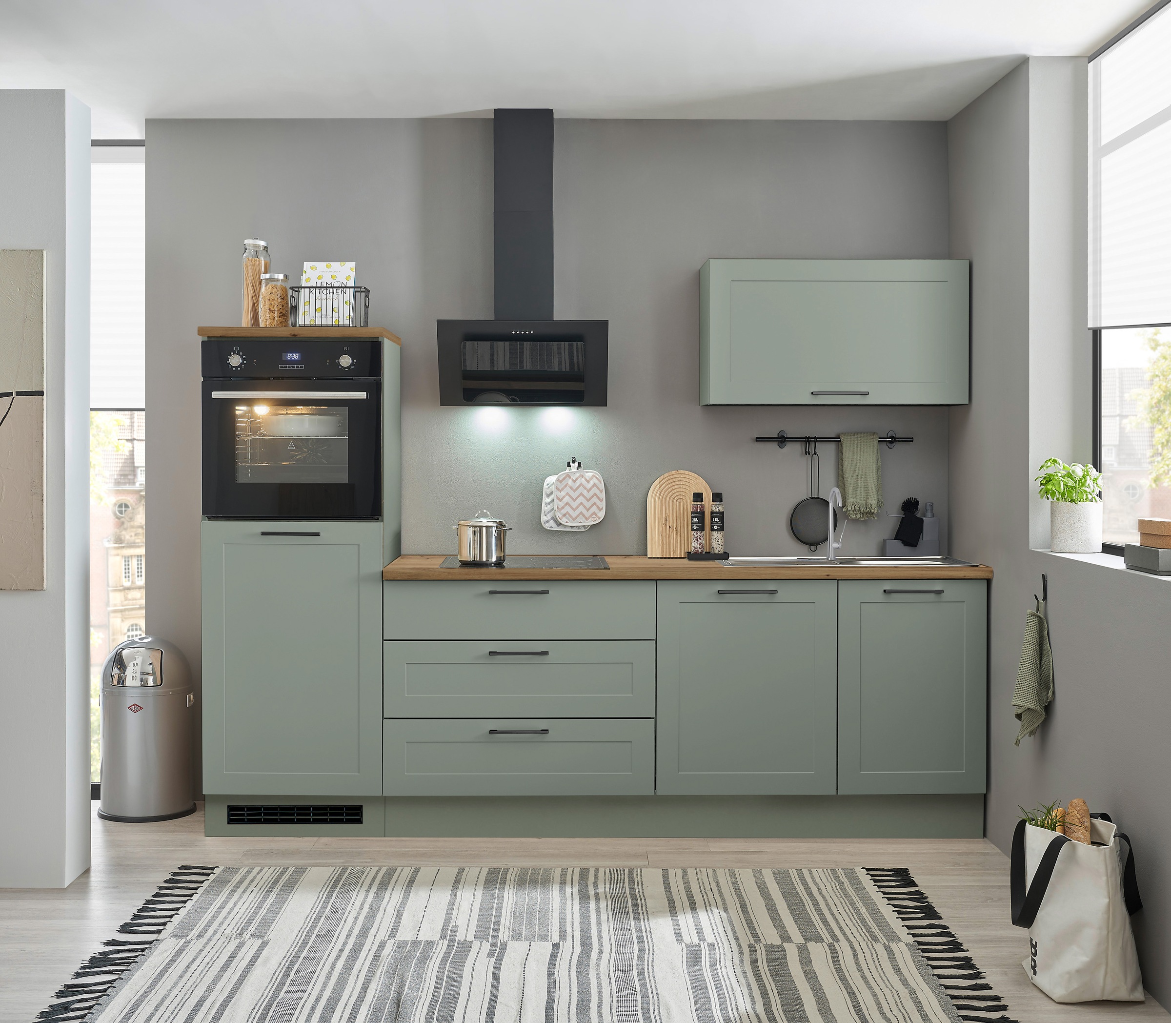 BASIC by Balculina Küchenzeile "Marsi" Breite 260 cm, wahlweise mit E-Gerät günstig online kaufen