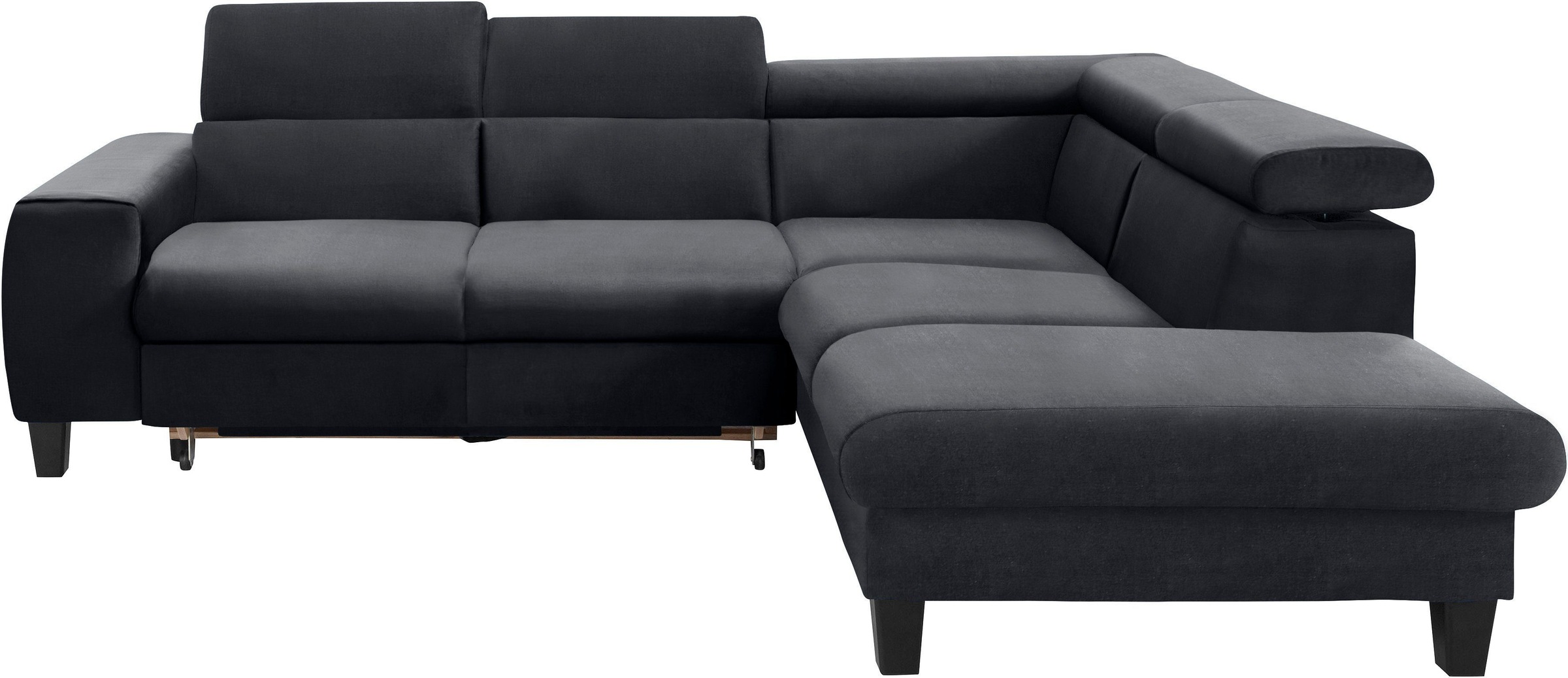 COTTA Polstergarnitur »Morven«, (Set), Set: bestehend aus Ecksofa und Hocker, Kopfteilverstellung