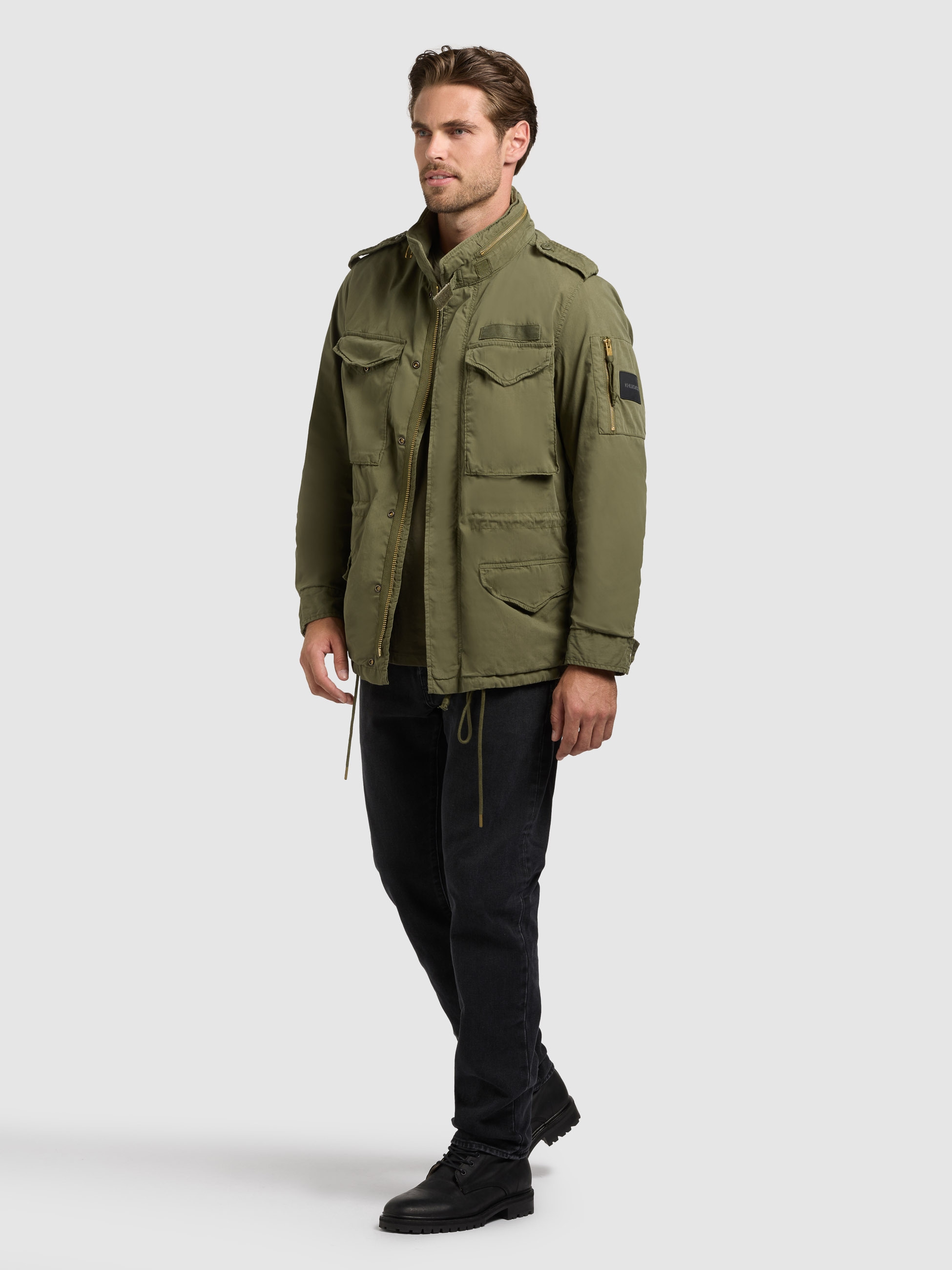 khujo Fieldjacket »OVIN« mit Kapuze