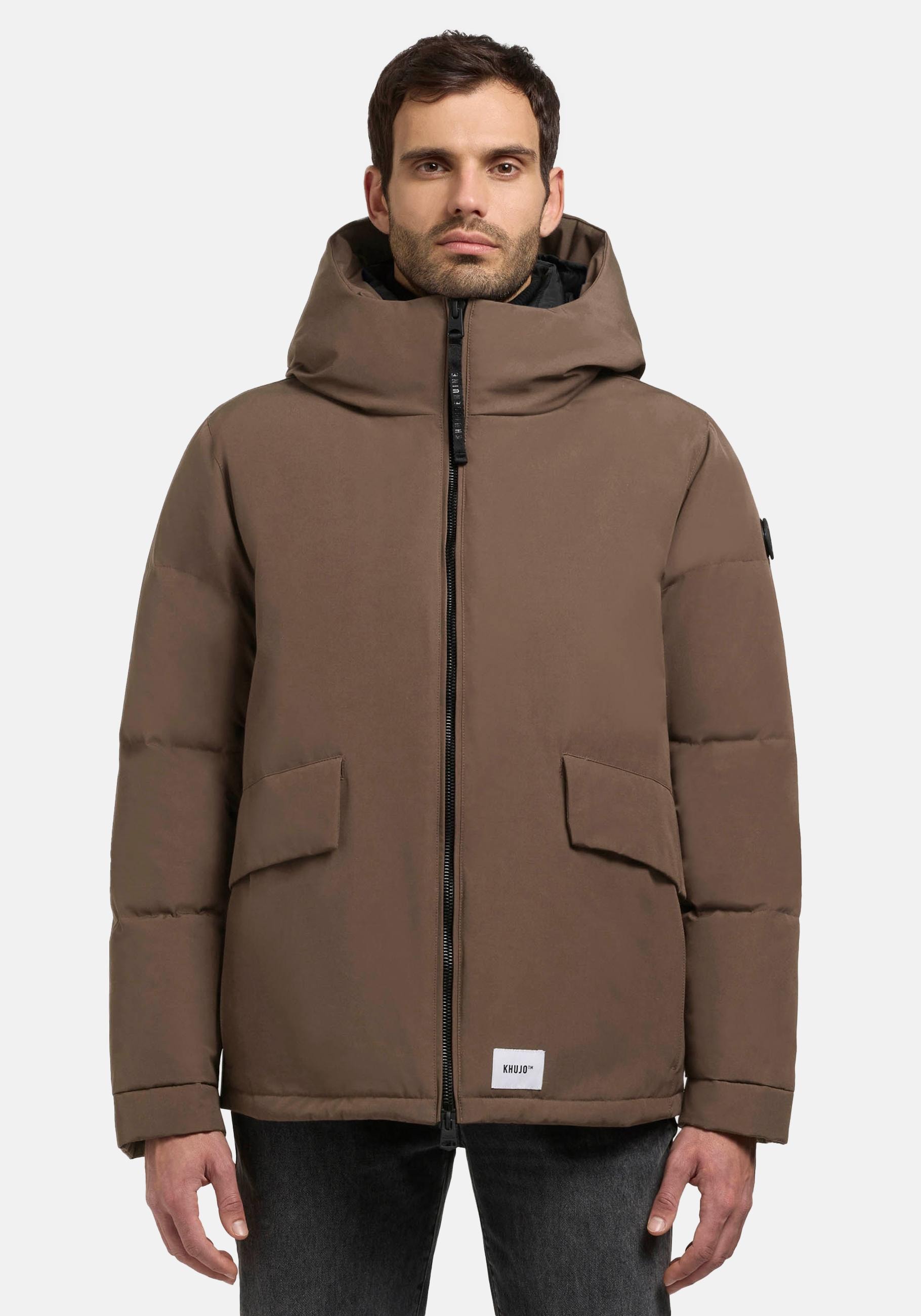 khujo Winterjacke "Gero", mit Kapuze, Warme Herren Outdoorjacke mit Kapuze