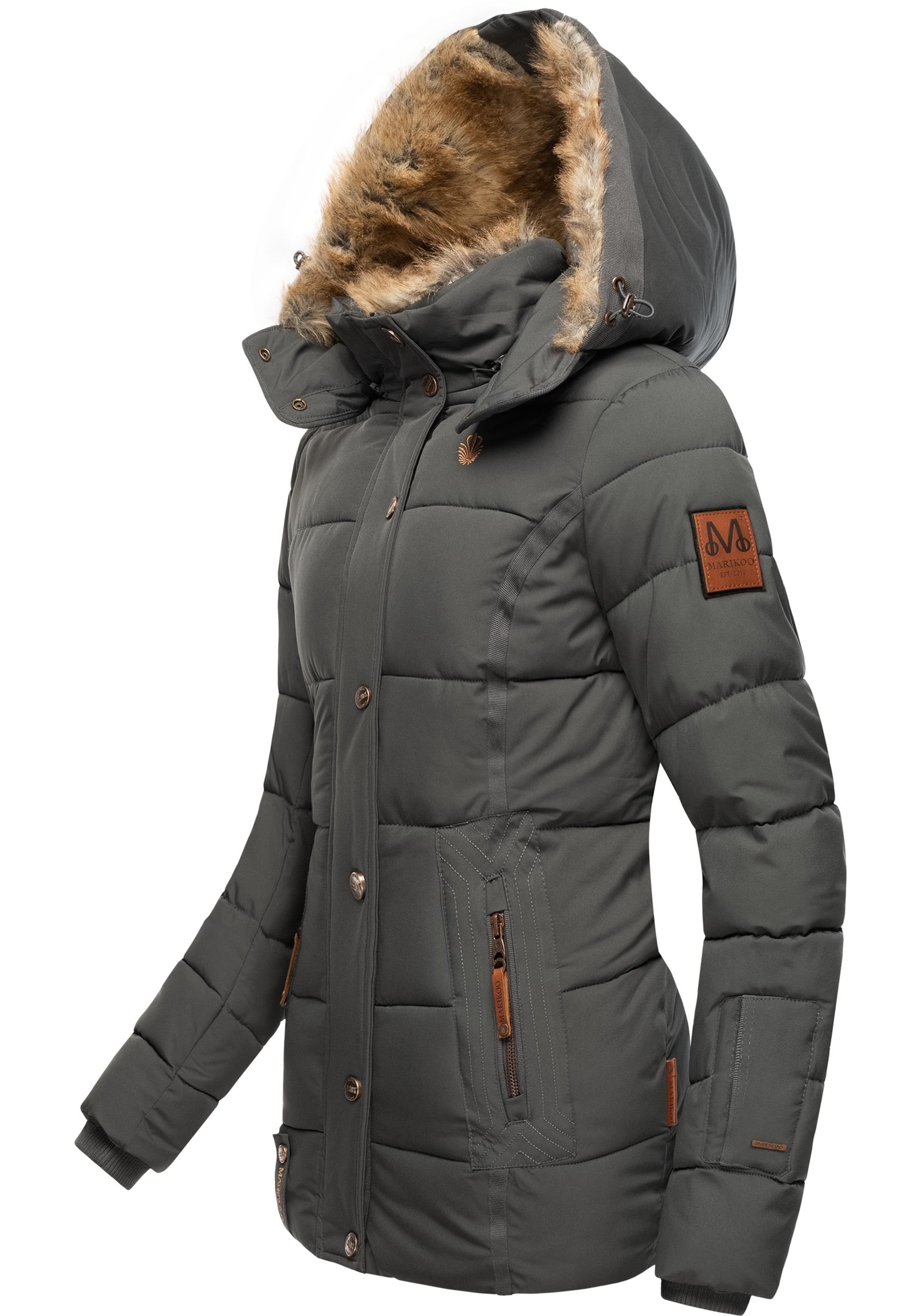 Marikoo Winterjacke "Nekoo", mit Kapuze, stylische Damen Steppjacke mit gro günstig online kaufen