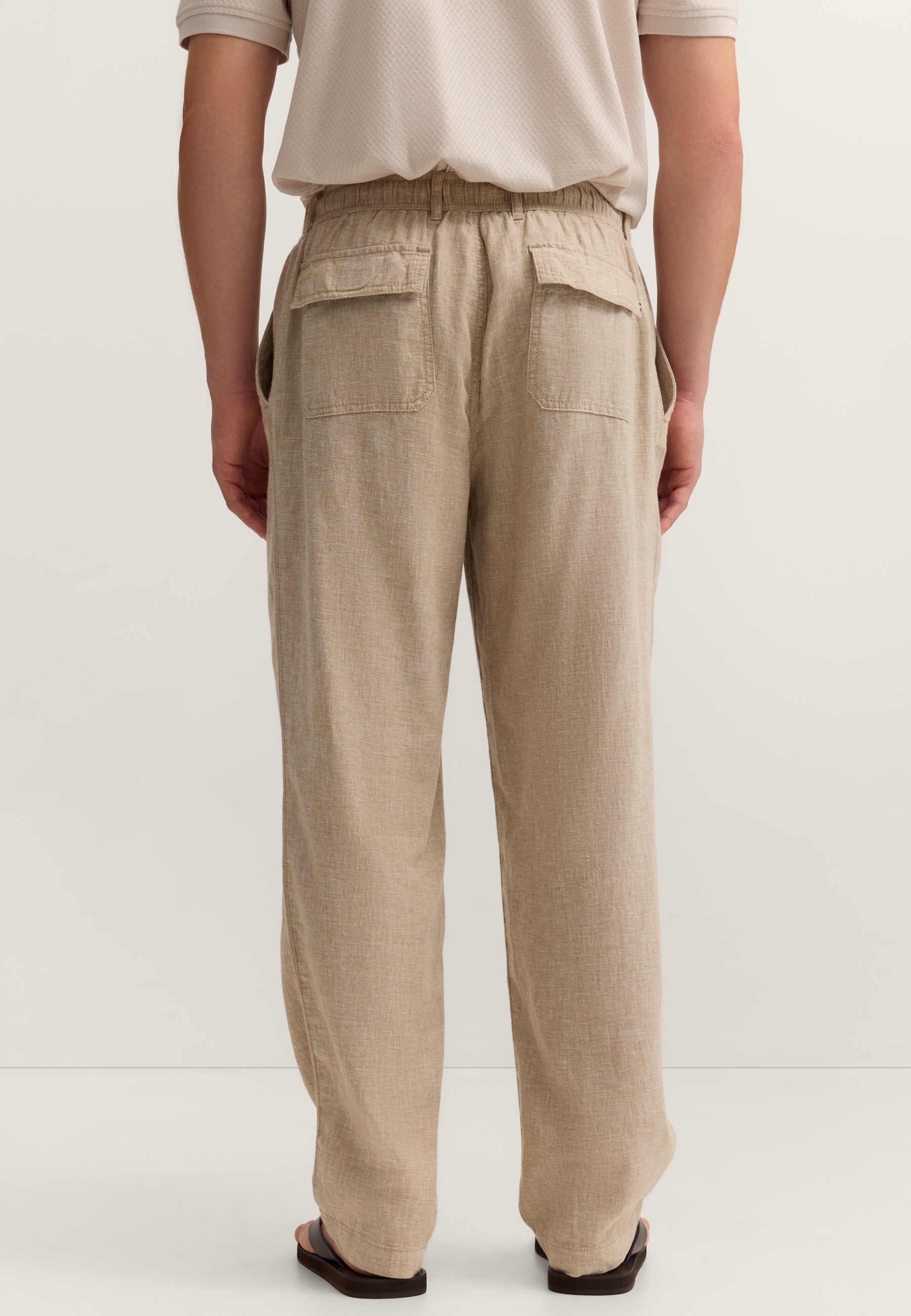 bugatti Chinohose  Regular Fit aus Leinen-Baumwolle