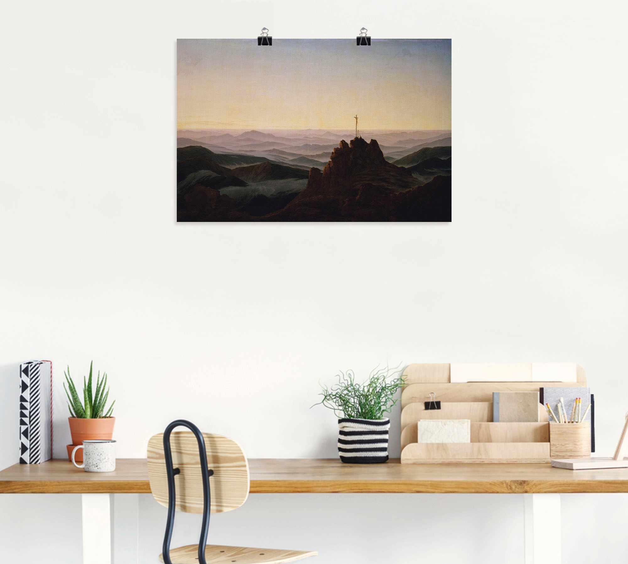 Artland Wandbild »Morgen im Riesengebirge. Um 1810«, Berge, (1 St.), als Alubild, Leinwandbild, Wandaufkleber oder Poster in versch. Größen