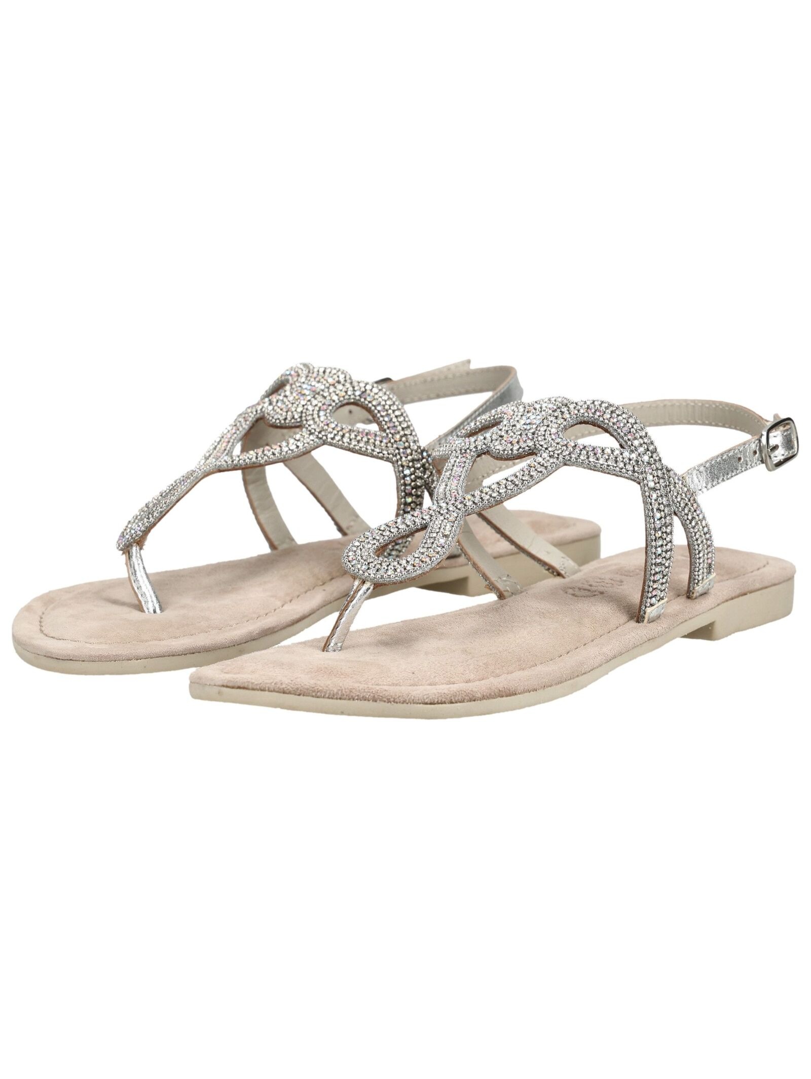 Lazamani Thong Sandals Silver 38 3