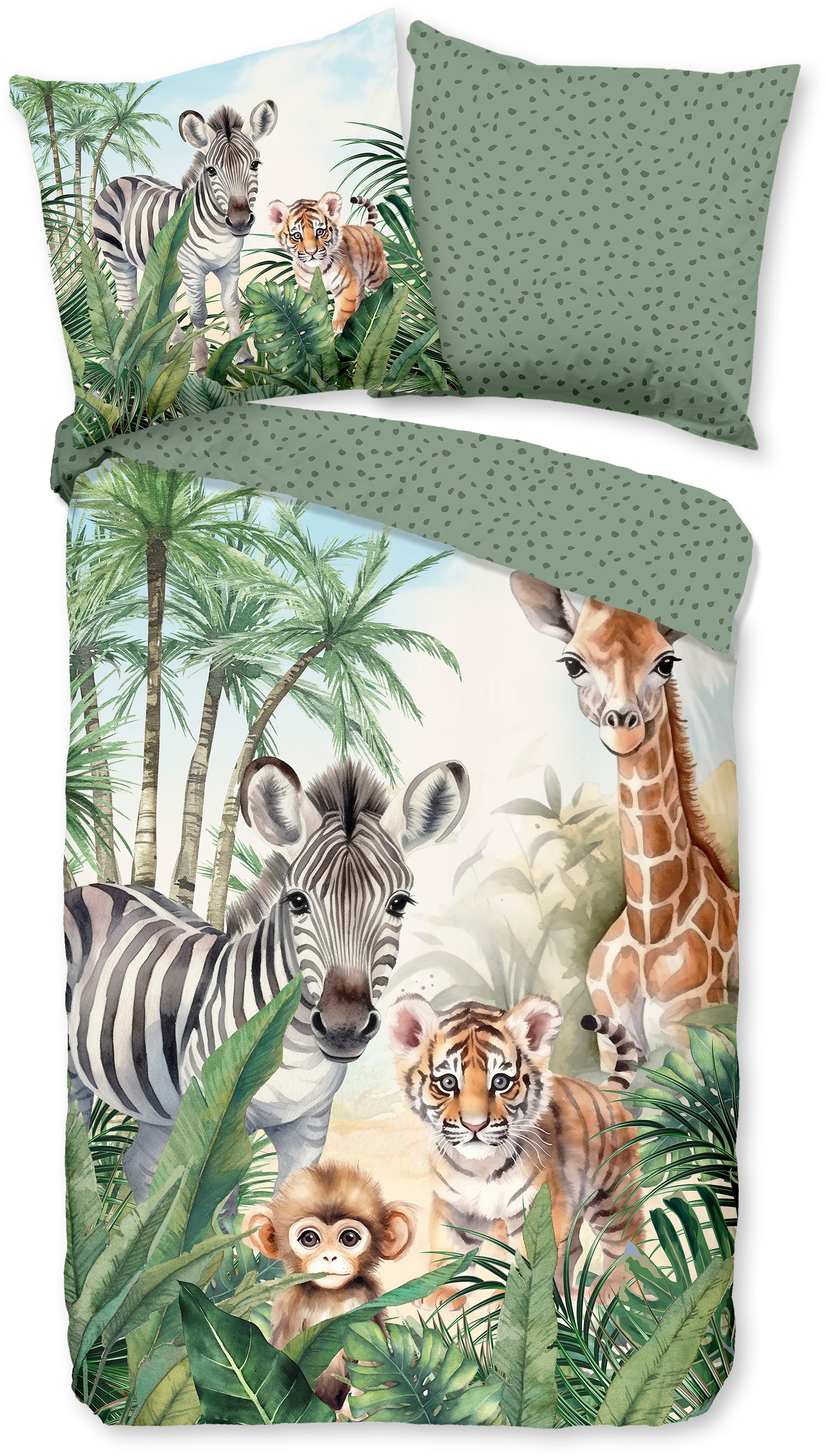 good morning Kinderbettwäsche "Thabo" 2 Stk. tlg. Baumwolle, 135x200, Wende günstig online kaufen