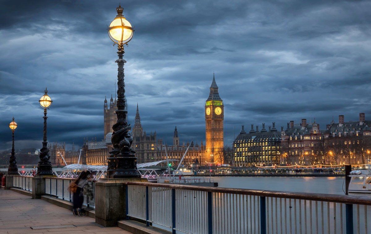 Papermoon Fototapete "London bei Nacht"