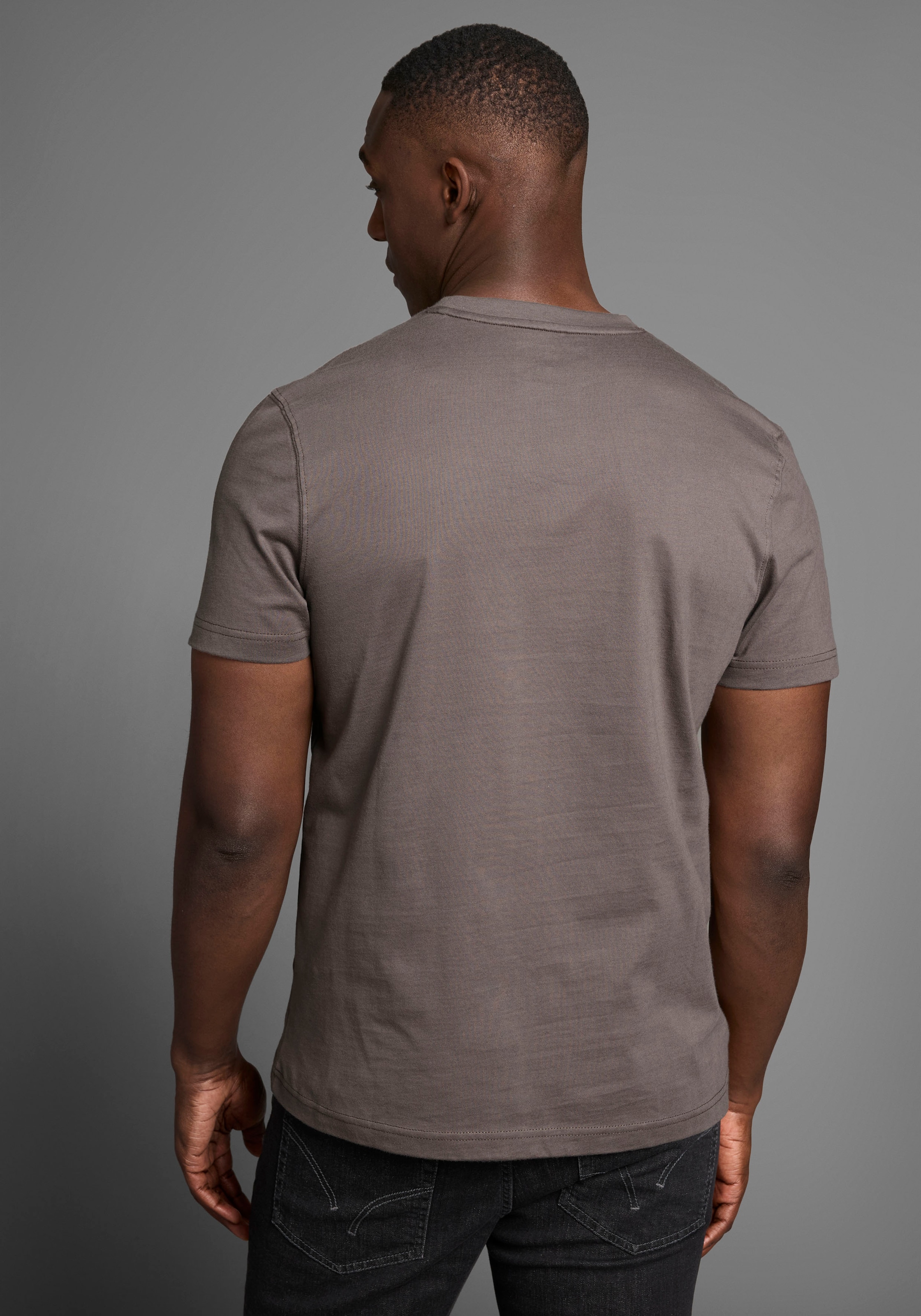 DELMAO T-Shirt, Kurzarm, mit coolem Print, Rundhalsausschnitt, aus 100% Baumwolle