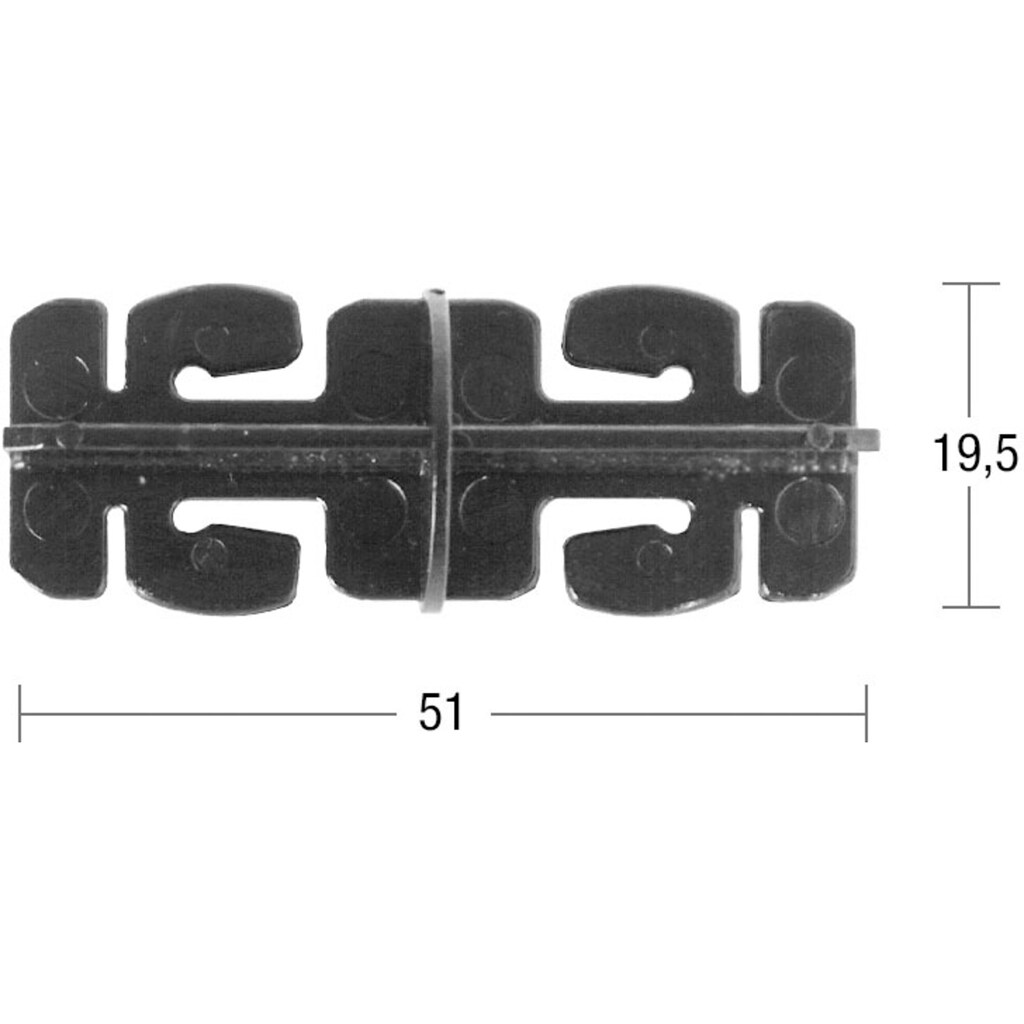 GARESA Stangenverbinder »Rundrohr 20mm«, (1 St.)