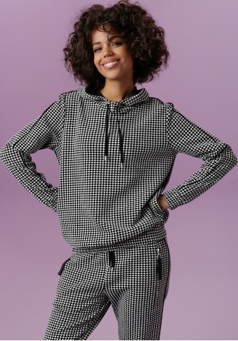 Aniston CASUAL Sweatshirt, Kapuze mit Bindeband regulierbar - NEUE KOLLEKTION kaufen