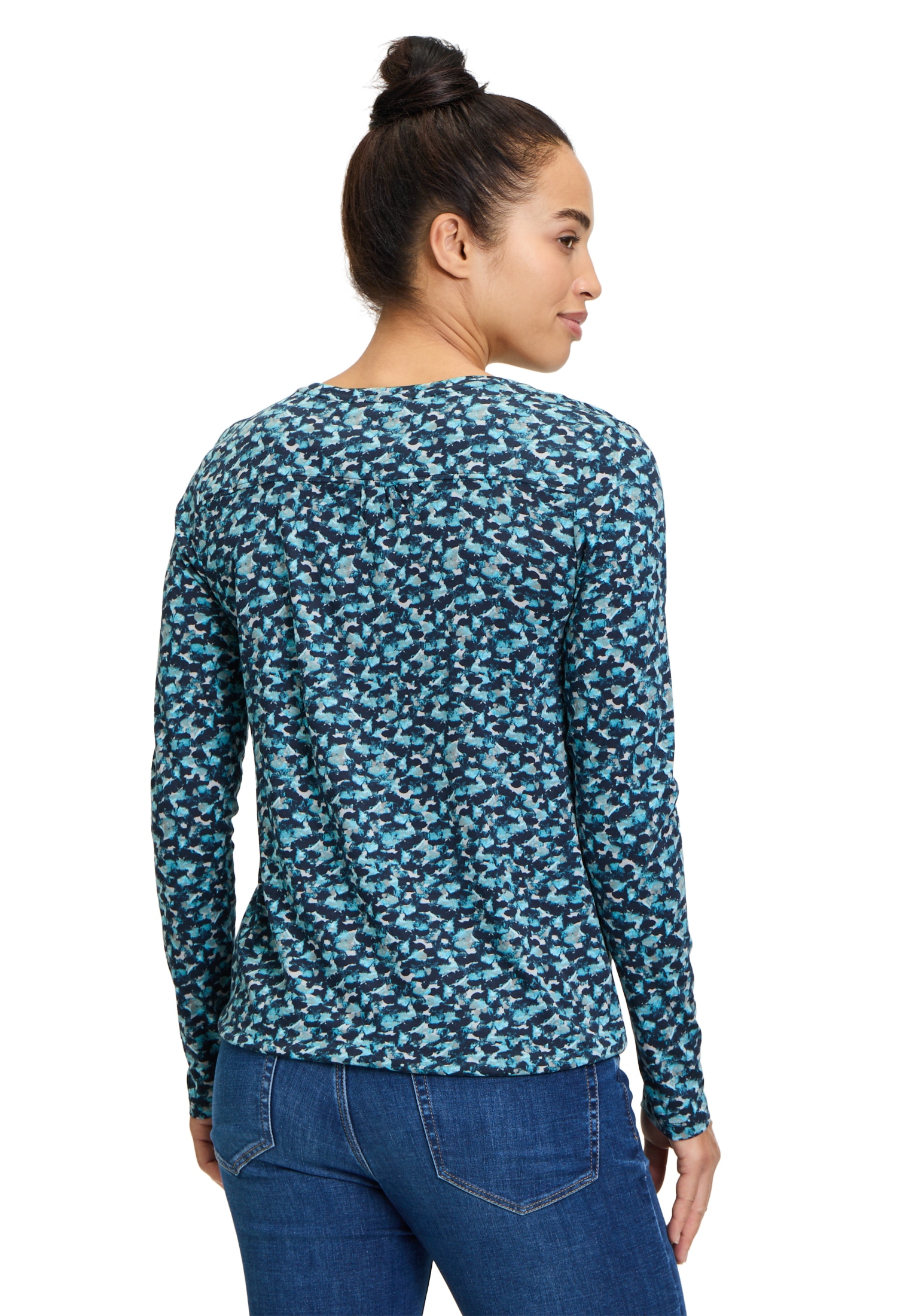 Betty&Co Kurzarmshirt »Betty & Co Blusenshirt mit Gummizug«, (1 tlg.), Druck