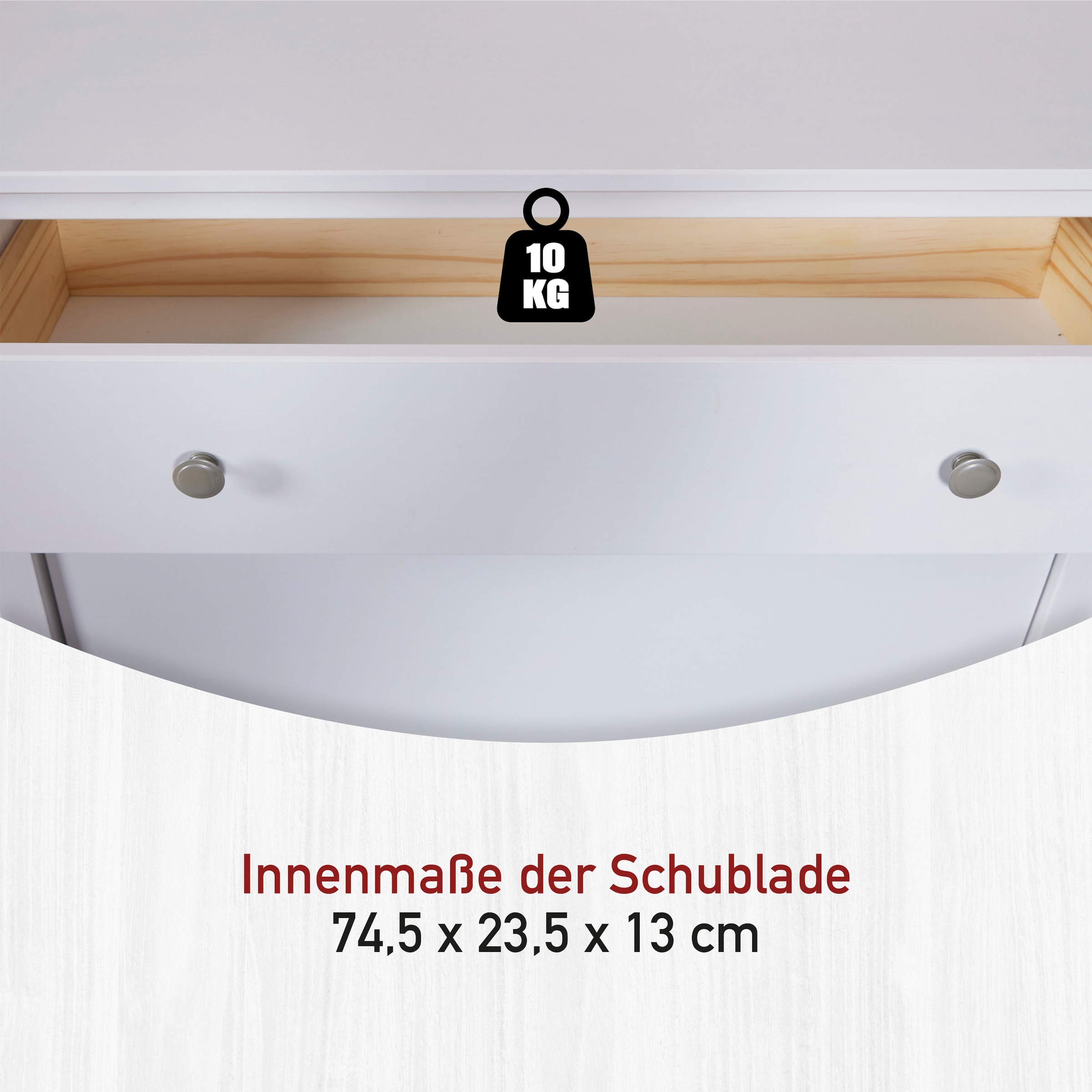 Inter Link Schuhkommode »Pinora, Kiefer Massivholz, Weiss, 90 x 30 x 127 cm, 16 paar Schuhe« 1 Stk. tlg. Schuhkipper im modernem Skandi Look, 2 Klappen, 1 Schublade