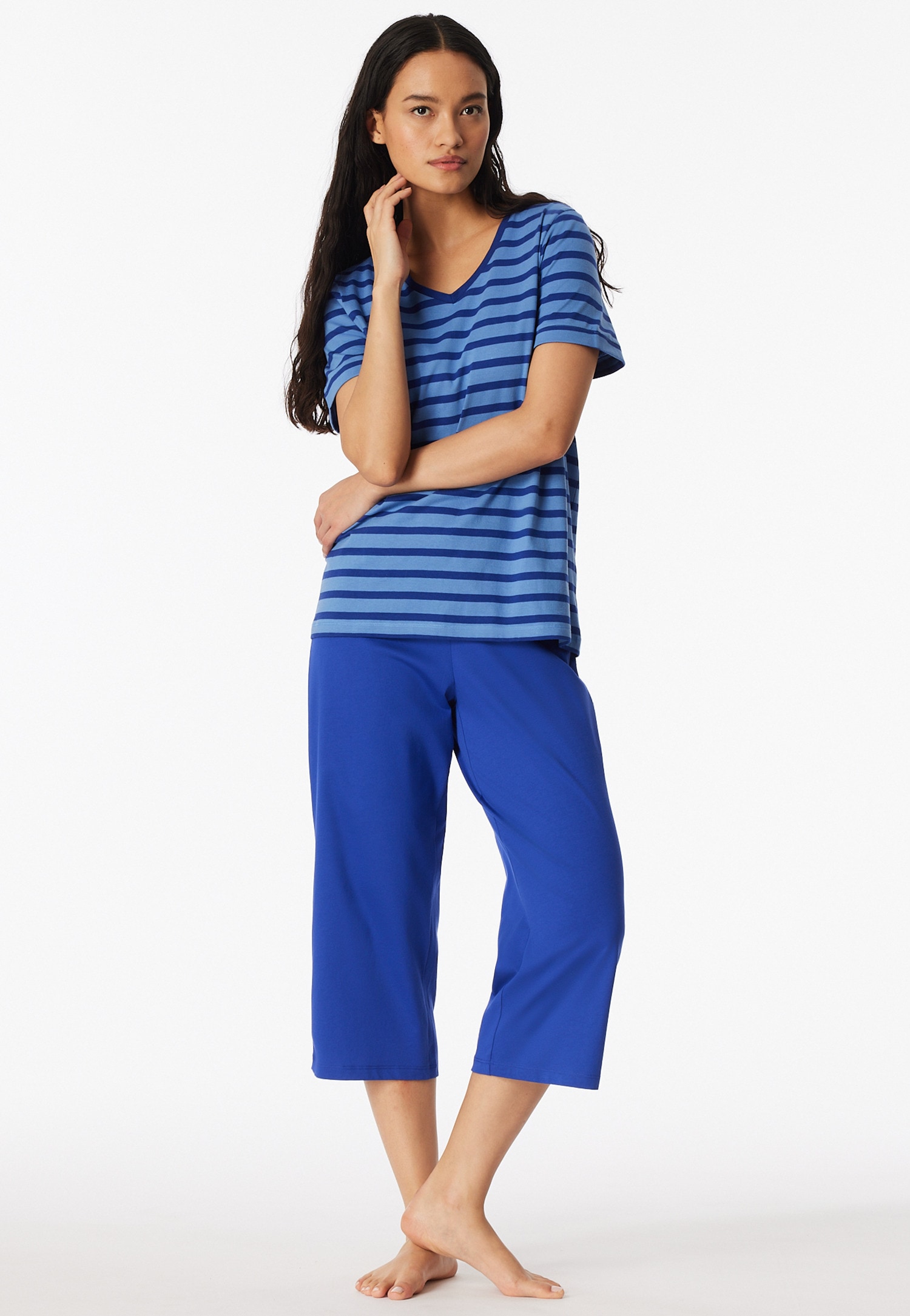 Schiesser "Casual Essentials" 2tlg., mit modisch umgeschlagenen Ärmeln