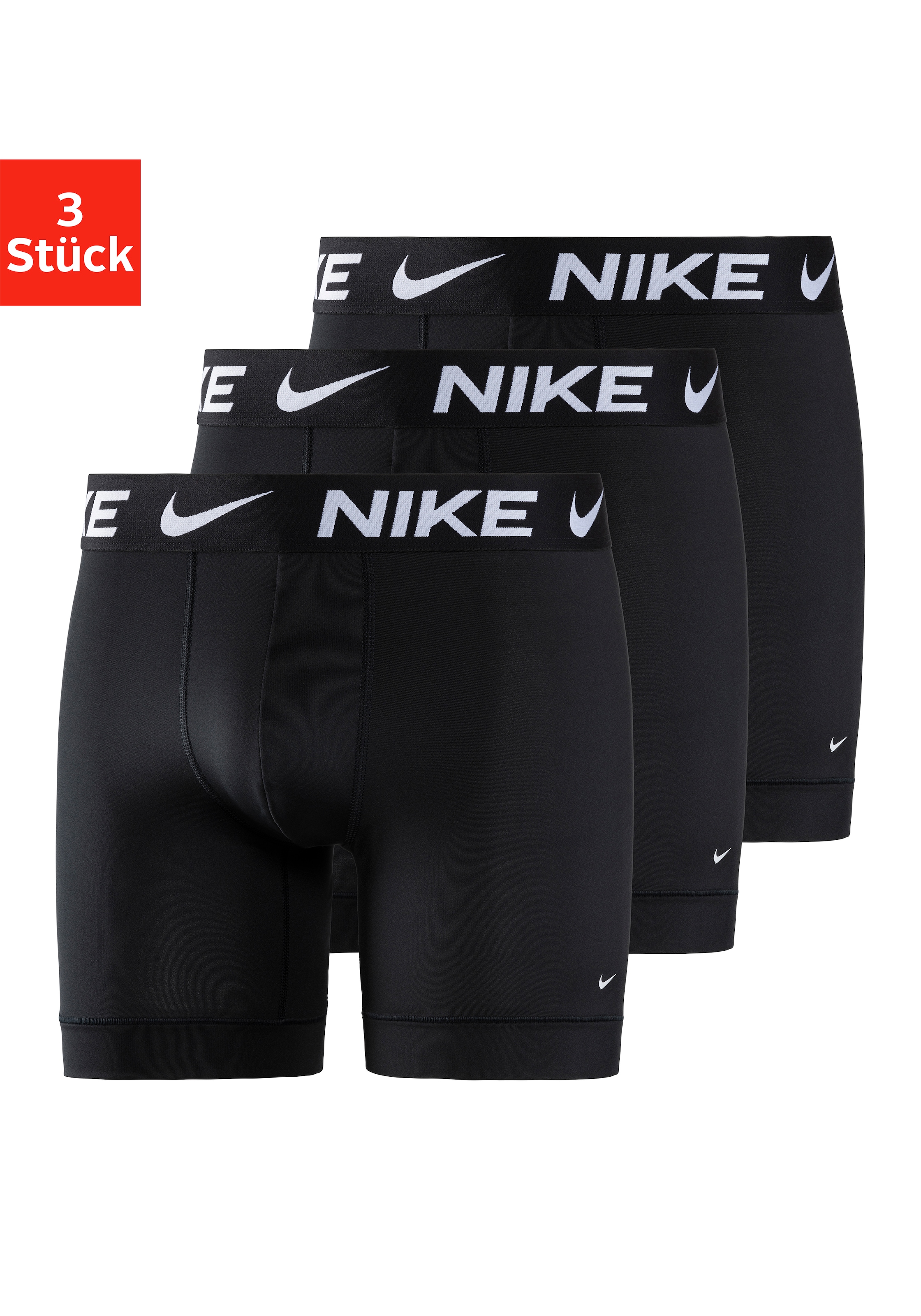NIKE Underwear Boxer "BOXER BRIEF 3PK", 3 Stk. mit Logo-Elastikbund günstig online kaufen