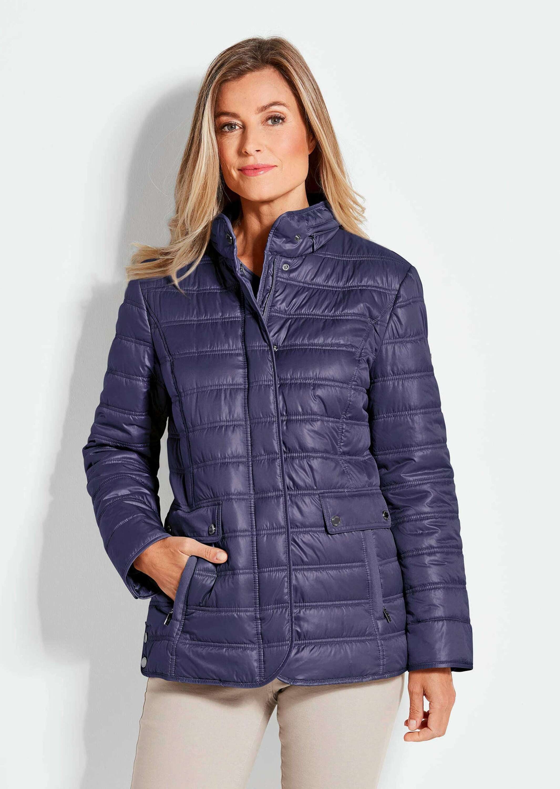 GOLDNER Steppjacke "Kurzgröße Leichte Steppjacke mit vielen Details" mit Ri günstig online kaufen