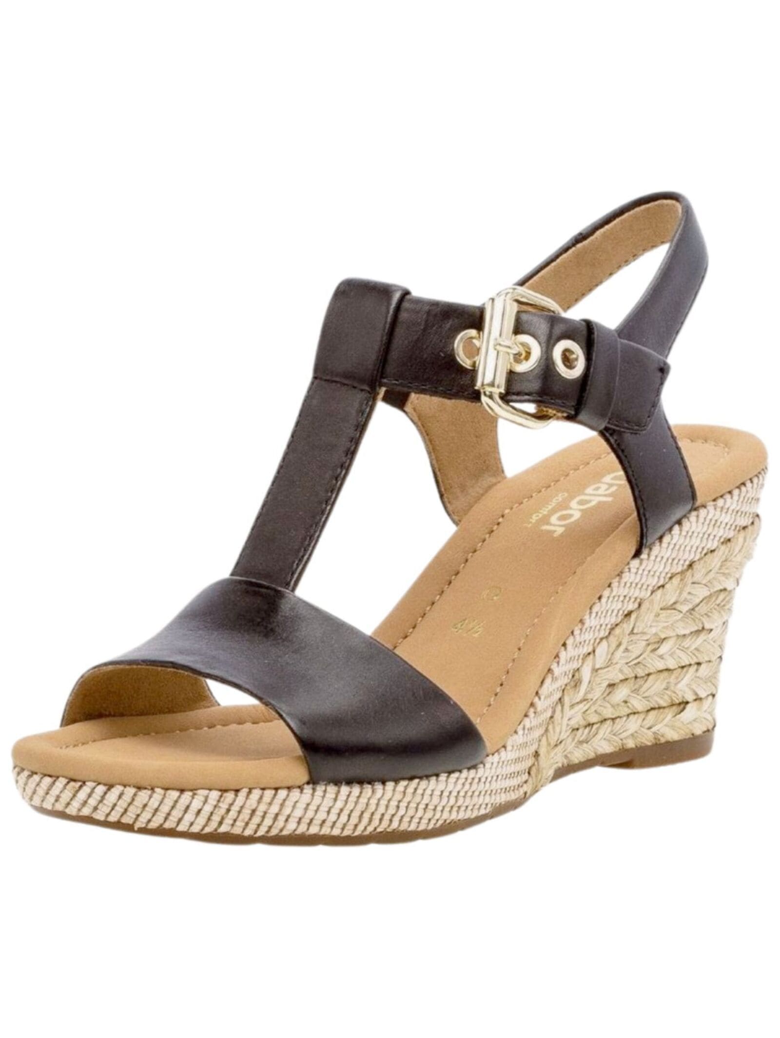Gabor Comfort Keilsandalette "Gabor Comfort Sandalen Leder" günstig online kaufen