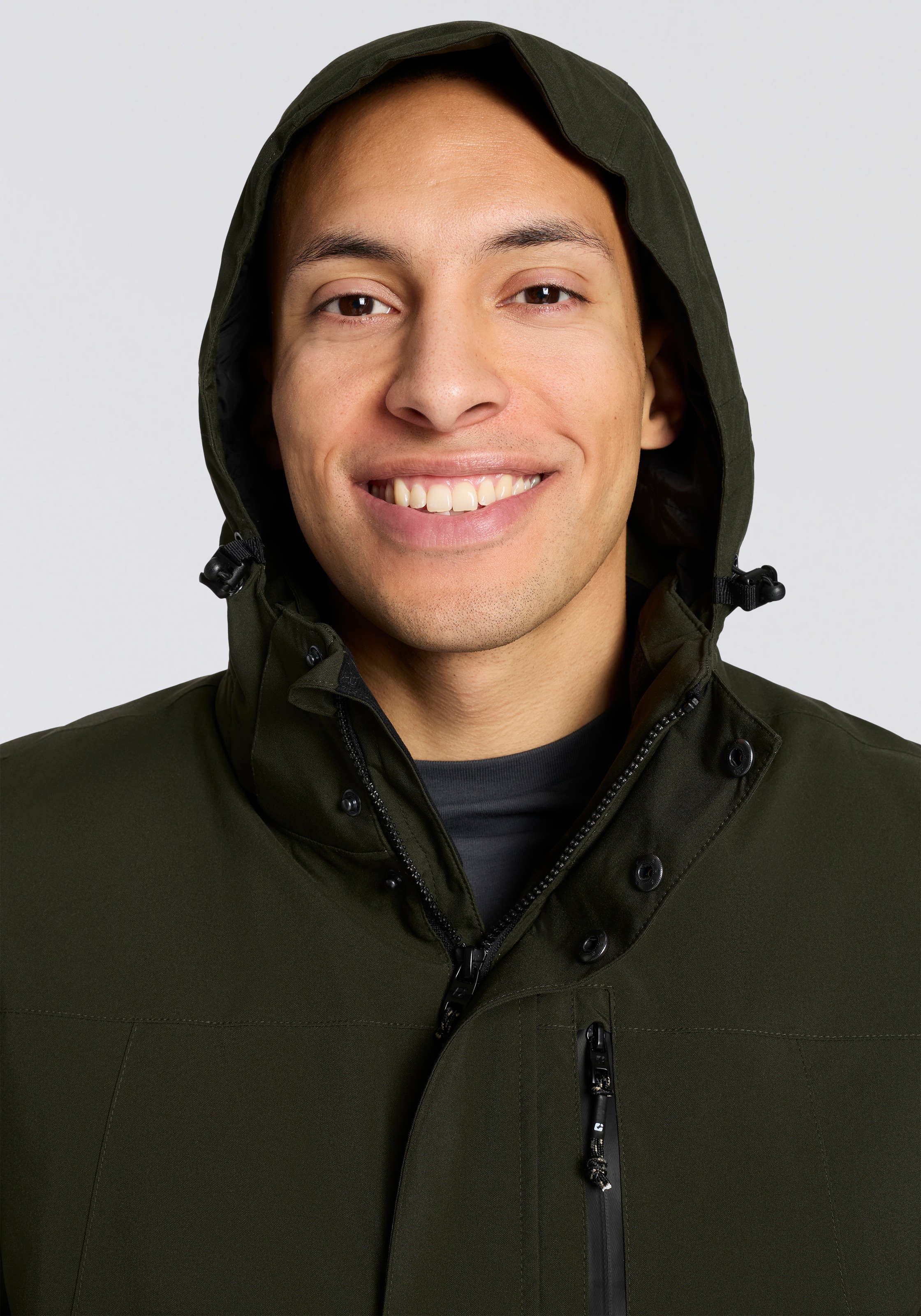 Funktionsjacke KILLTEC "KOW 90 MN JCKT", Herren, Gr. 3XL, olivgrün, Obermaterial: 100% Polyester;Futter: 100% Polyester;Füllung: 100% Polyester, Jacken Funktionsjacke, Wasser- und winddicht, atmungsaktiv, abnehmbare Kapuze, viele Taschen 2