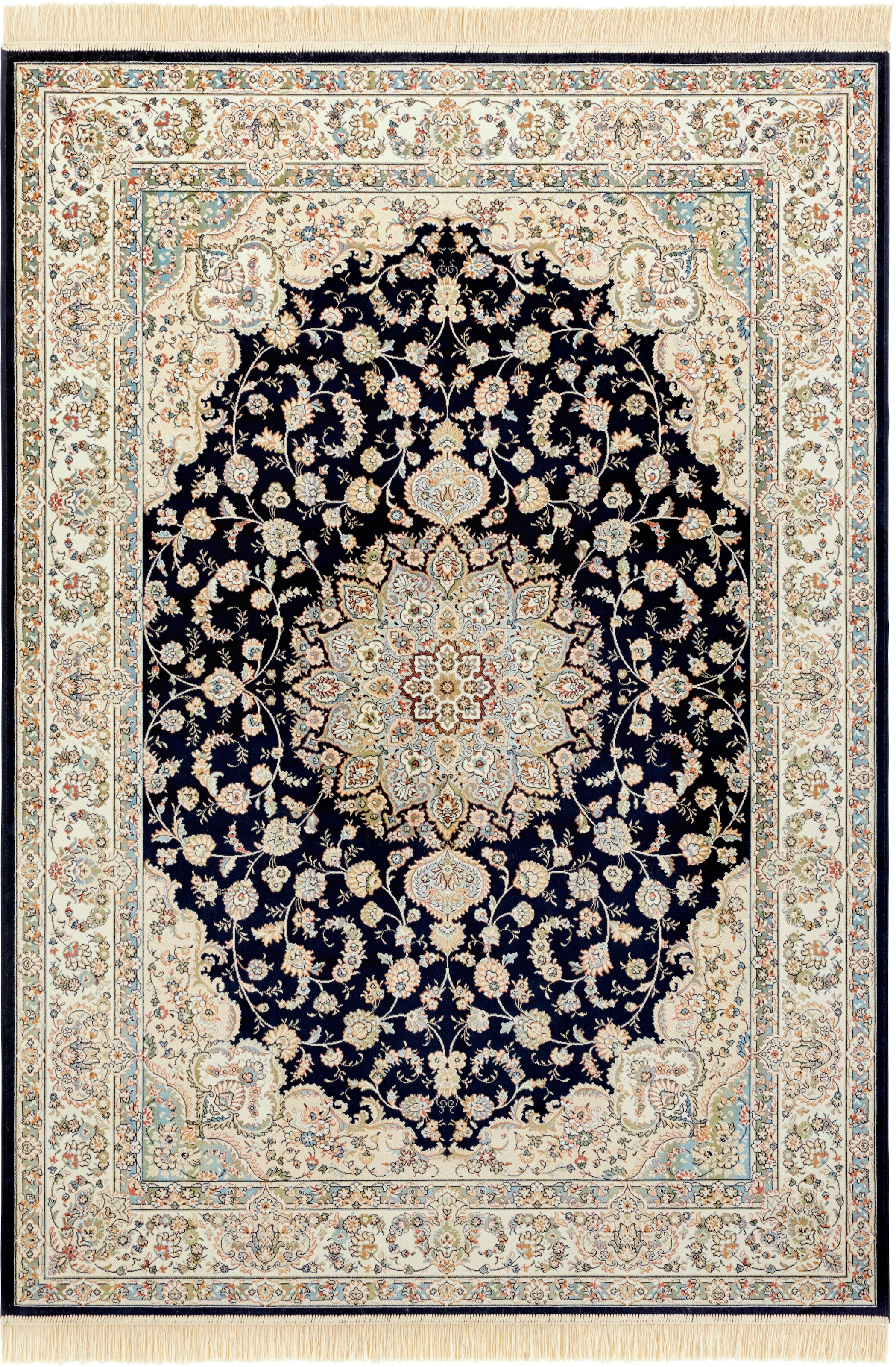 Teppich »Antik Nain«, rechteckig, Orientalisch mit Fransen, Orient, Wohnzimmer,...