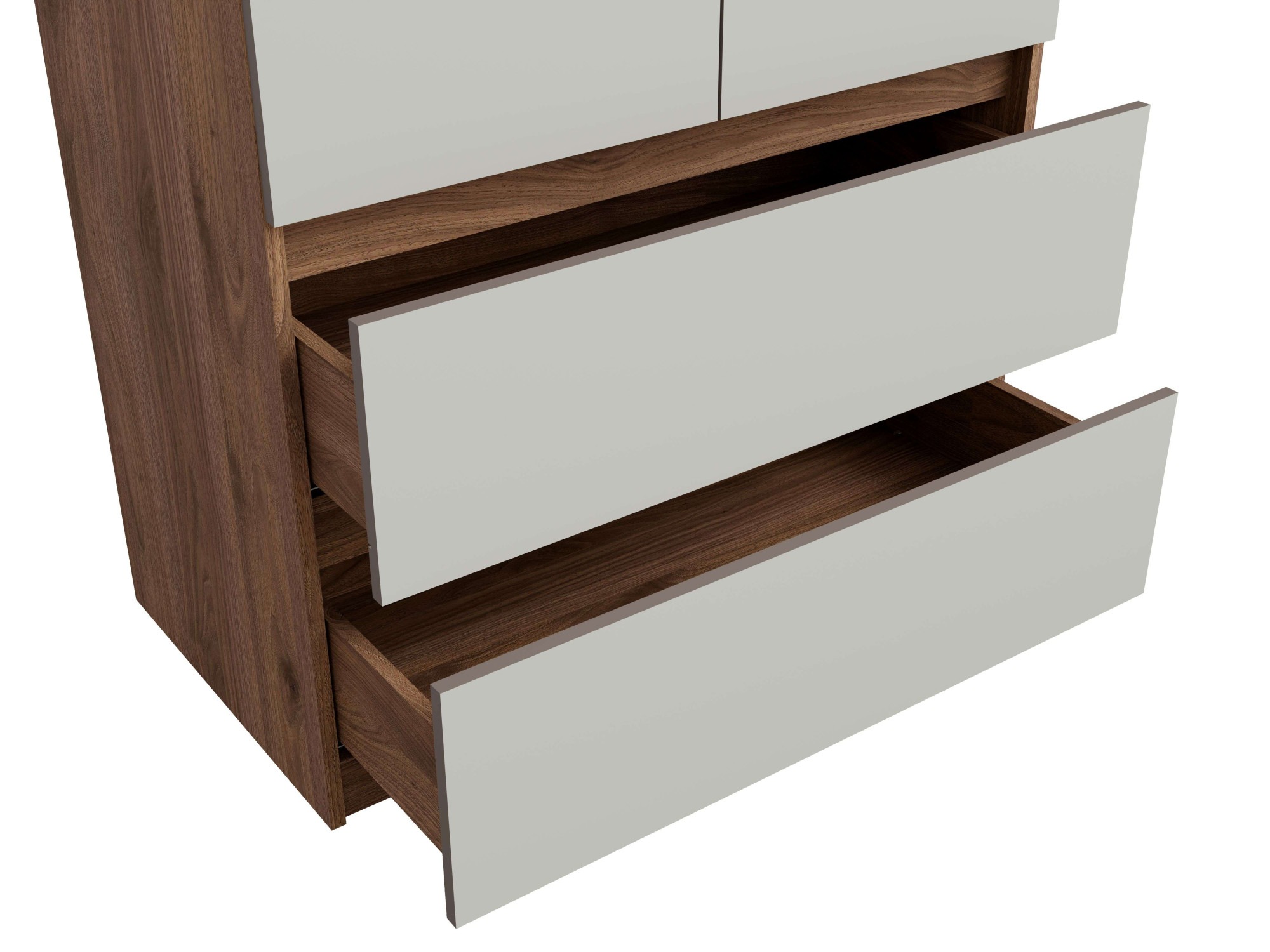Home affaire Kleiderschrank »GERMO mit 1 Einlegeböde, 2 Schubladen, 1 Kleiderstange, 90/51/230cm«, Garderobe mit 2 Drehtüren, Wäscheschrank mit viel Stauraum