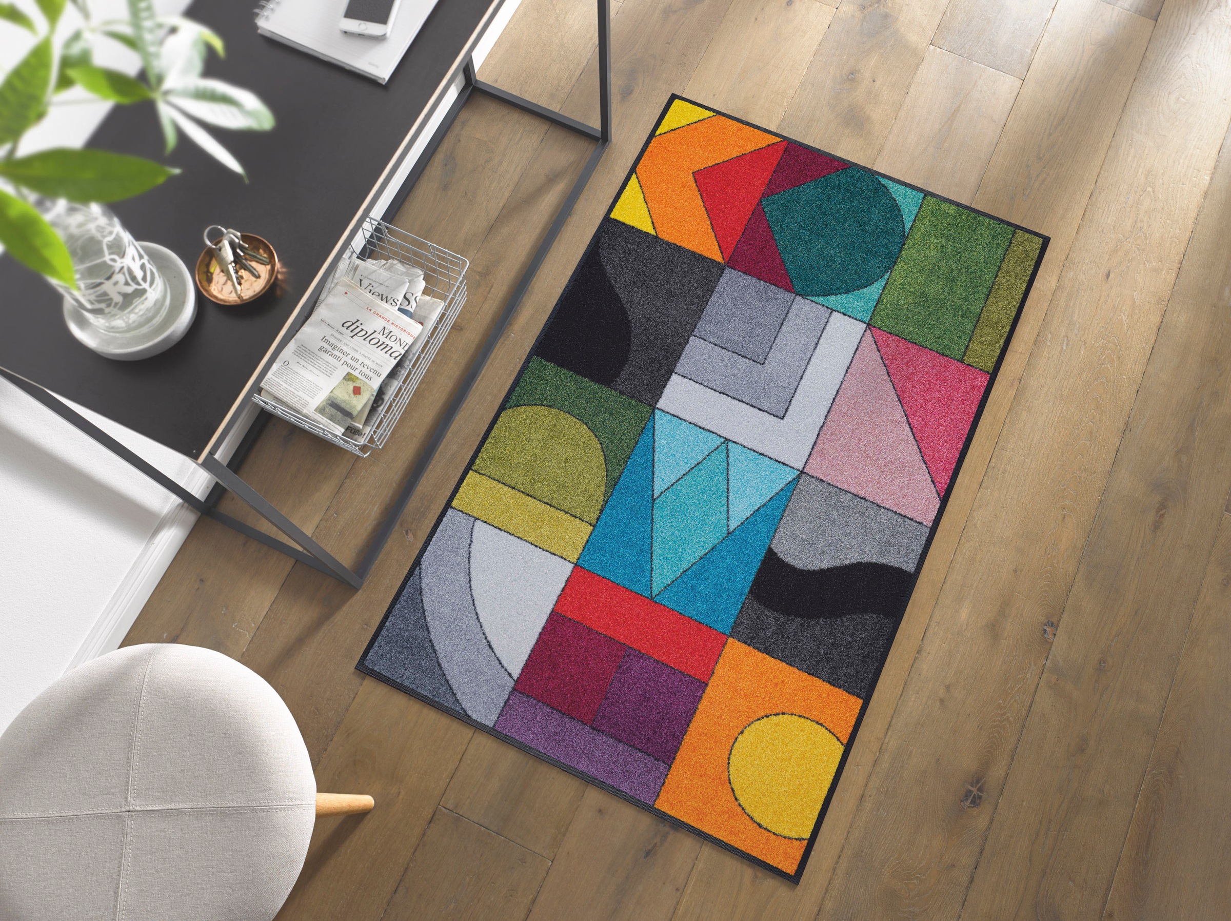 wash+dry by Kleen-Tex Teppich "Momix" rechteckig 7 mm Höhe modernes Patchwo günstig online kaufen