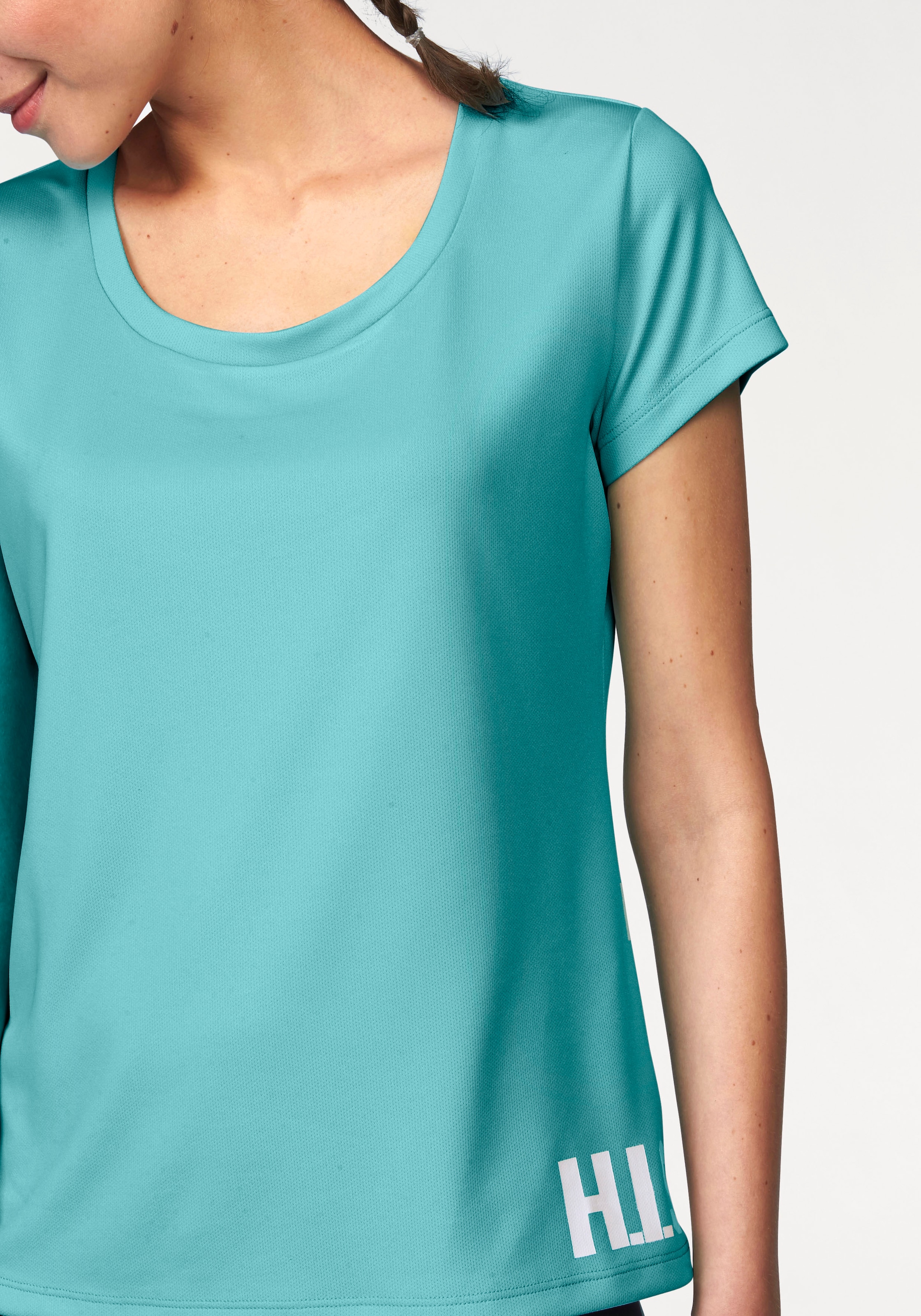 H.I.S Funktionsshirt, (Spar-Set, 2er-Pack), figurbetonter Schnitt, sportlicher Look, mit trendigem Logodruck