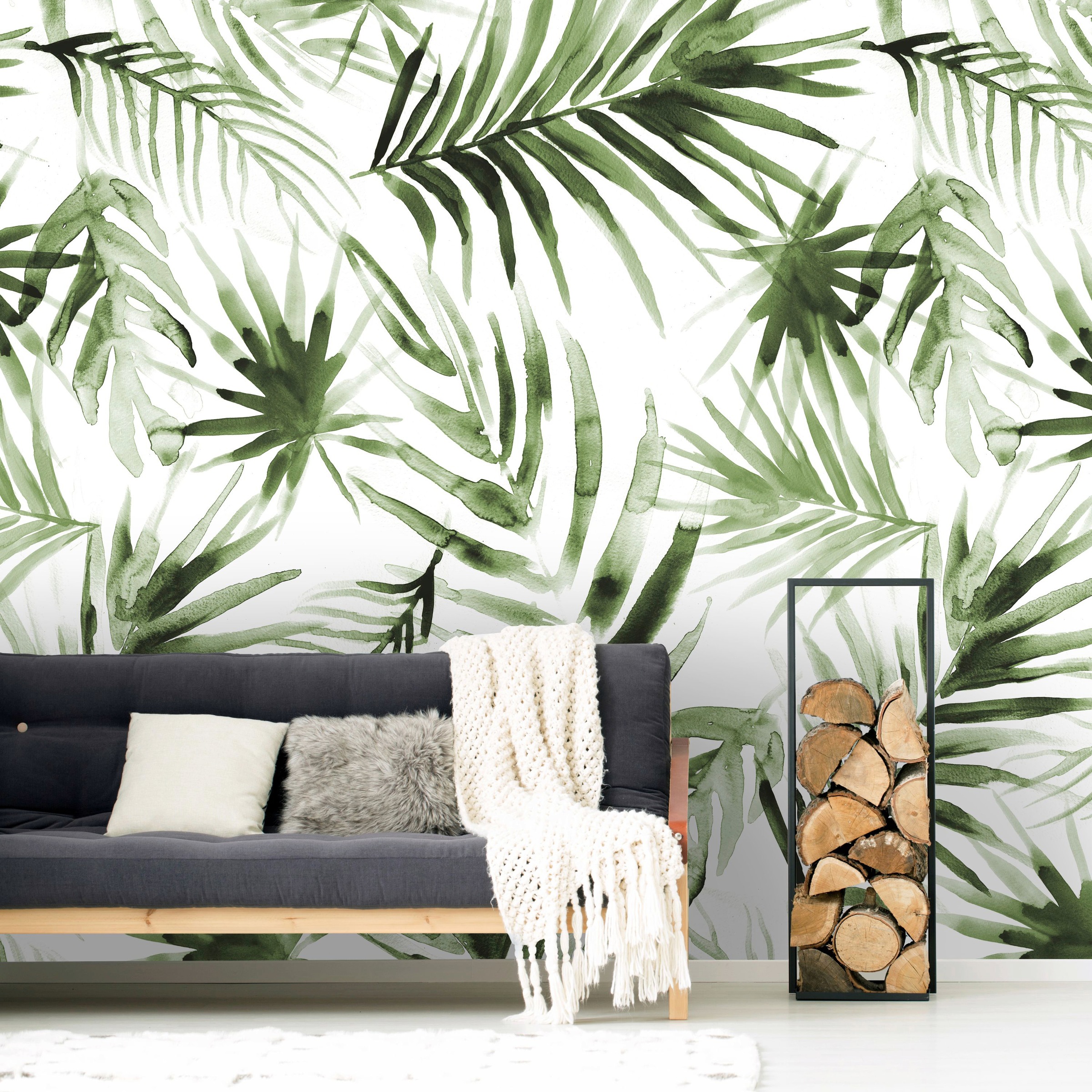 Art for the home Fototapete »Sandra«, botanisch, Grün - 200x280cm