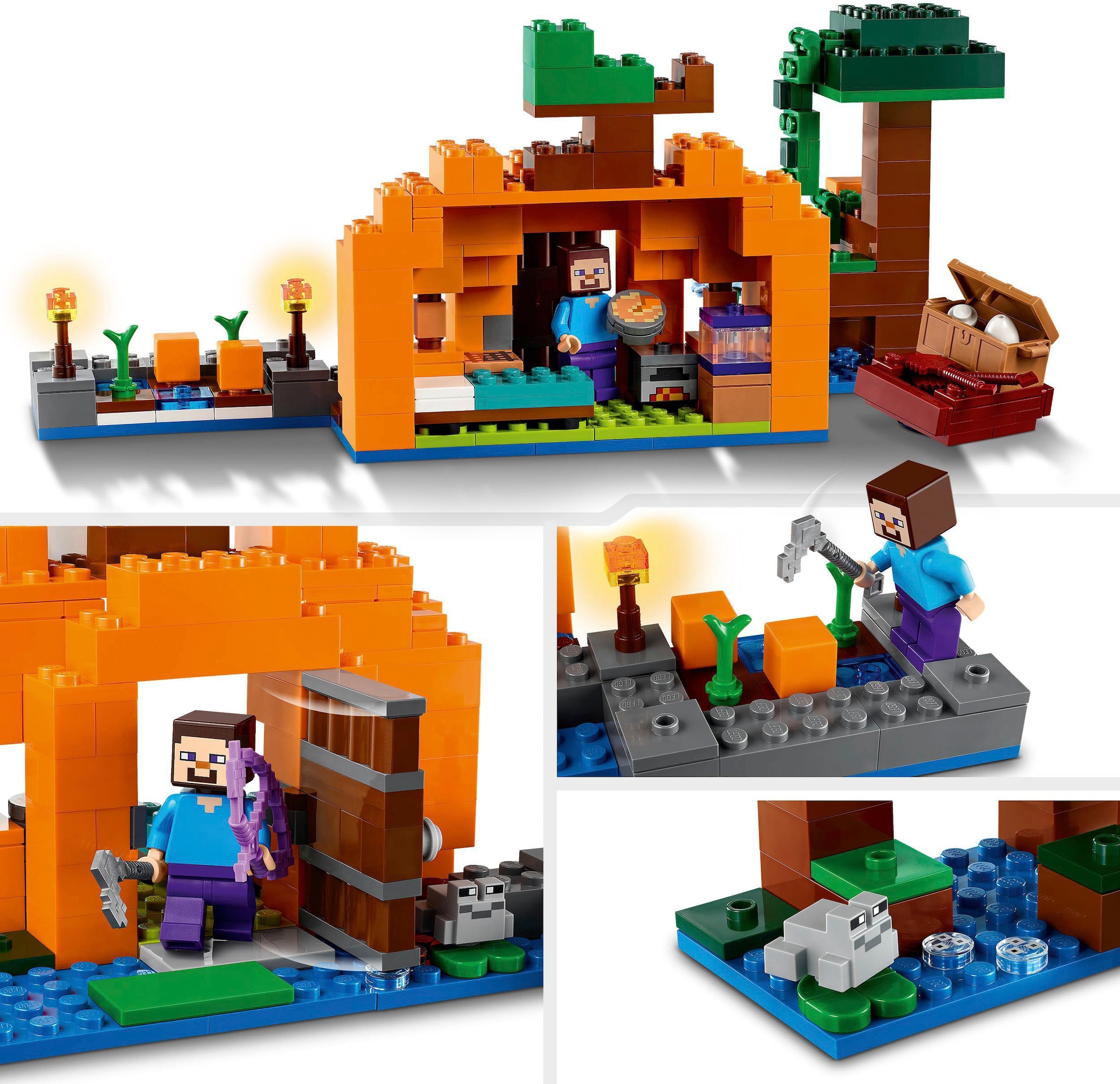 LEGO® Konstruktionsspielsteine »Die Kürbisfarm (21248), LEGO® Minecraft«, (257 St.), Made in Europe