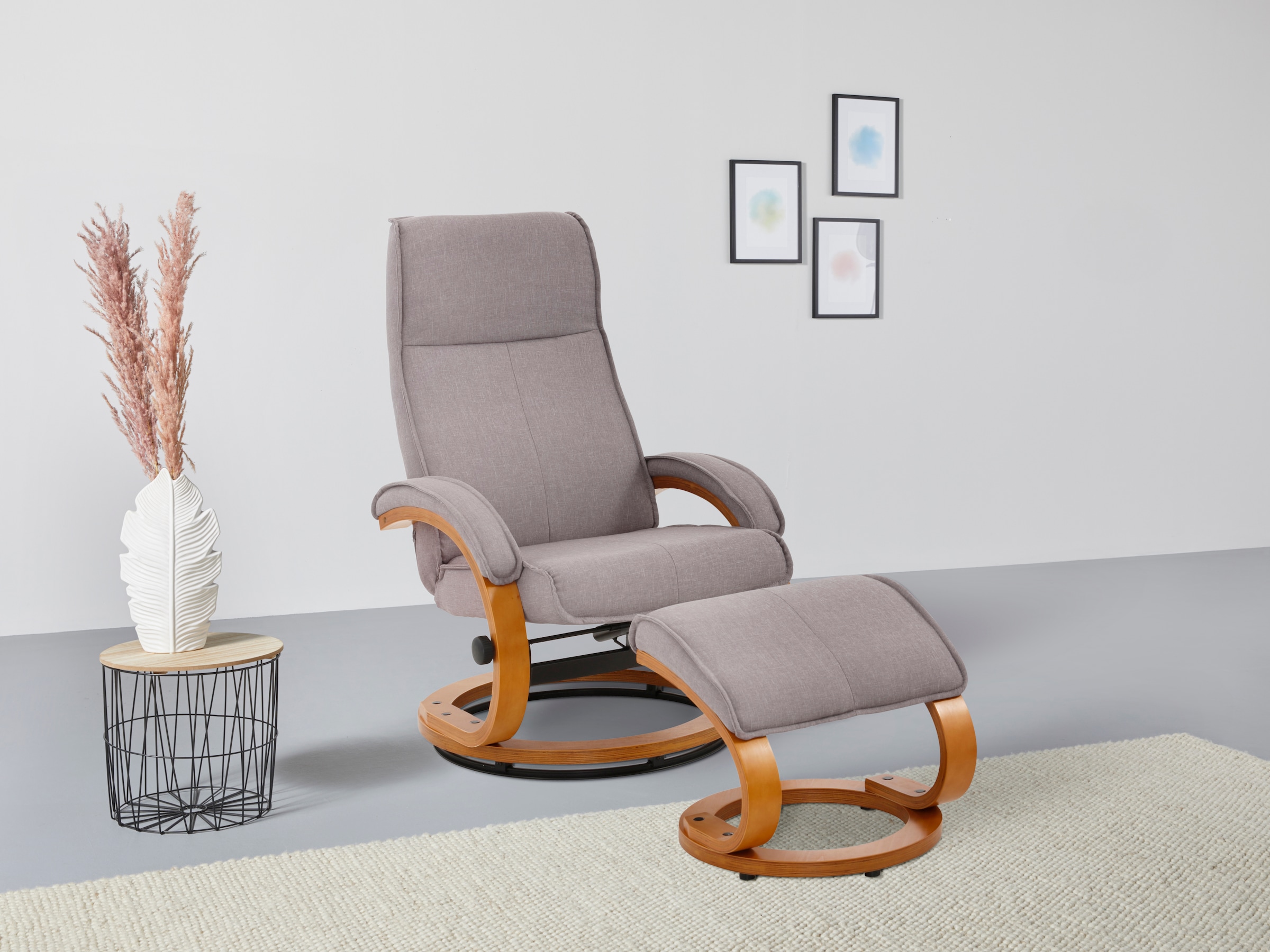 Home affaire Relaxsessel "Paris, TV-Sessel mit Hocker und manueller Liegefu günstig online kaufen
