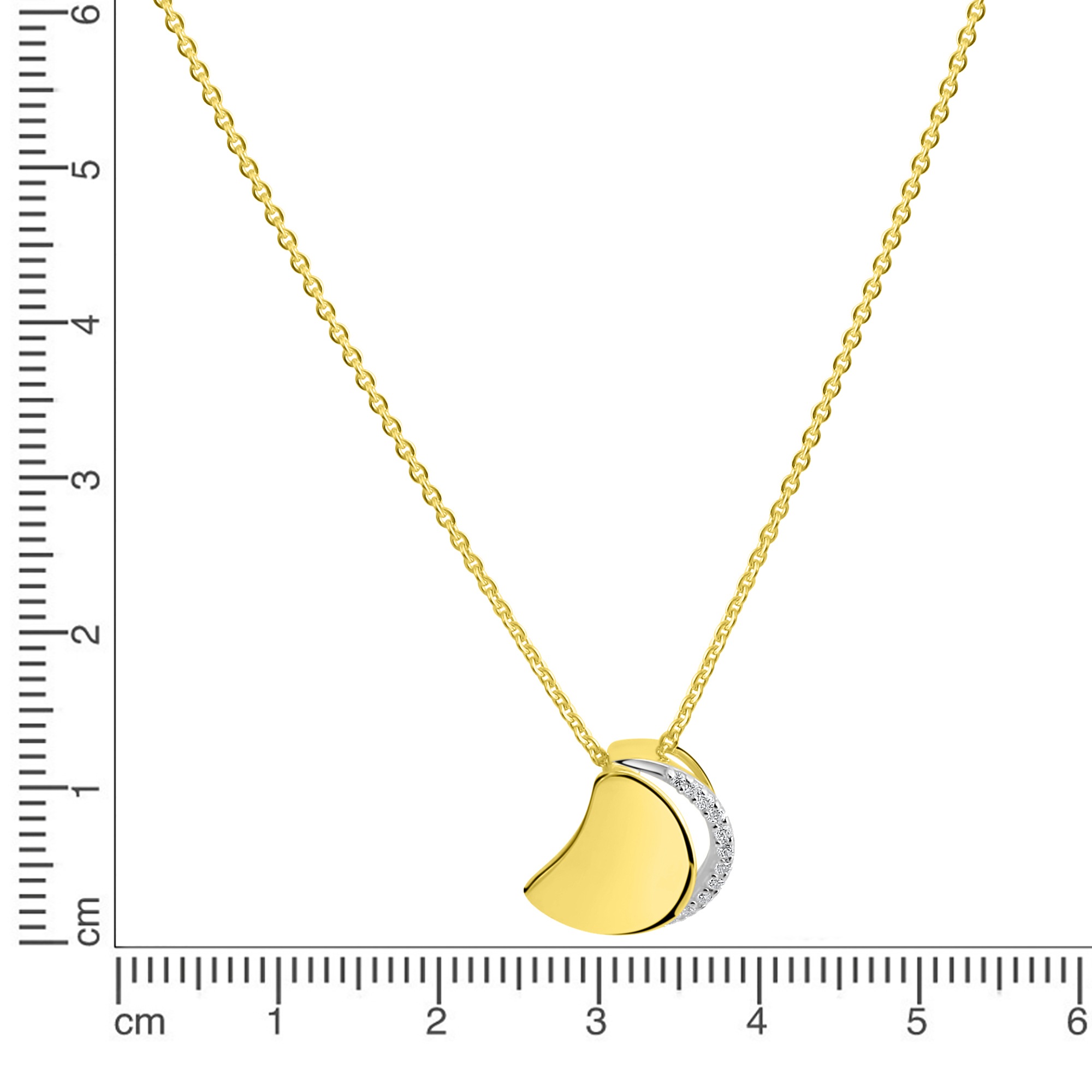 Fascination by Ellen K. Kette mit Anhänger »375/- Gelbgold bicolor Zirkonia«
