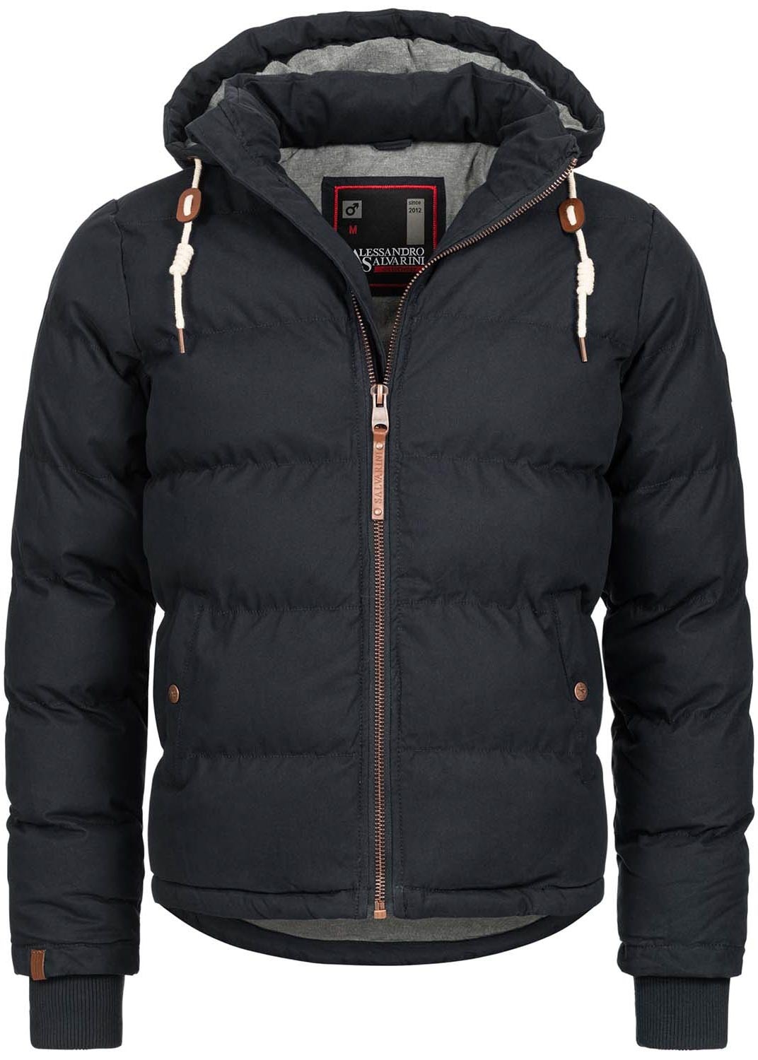 Alessandro Salvarini Winterjacke »ASGinio«, mit abnehmbarer Kapuze